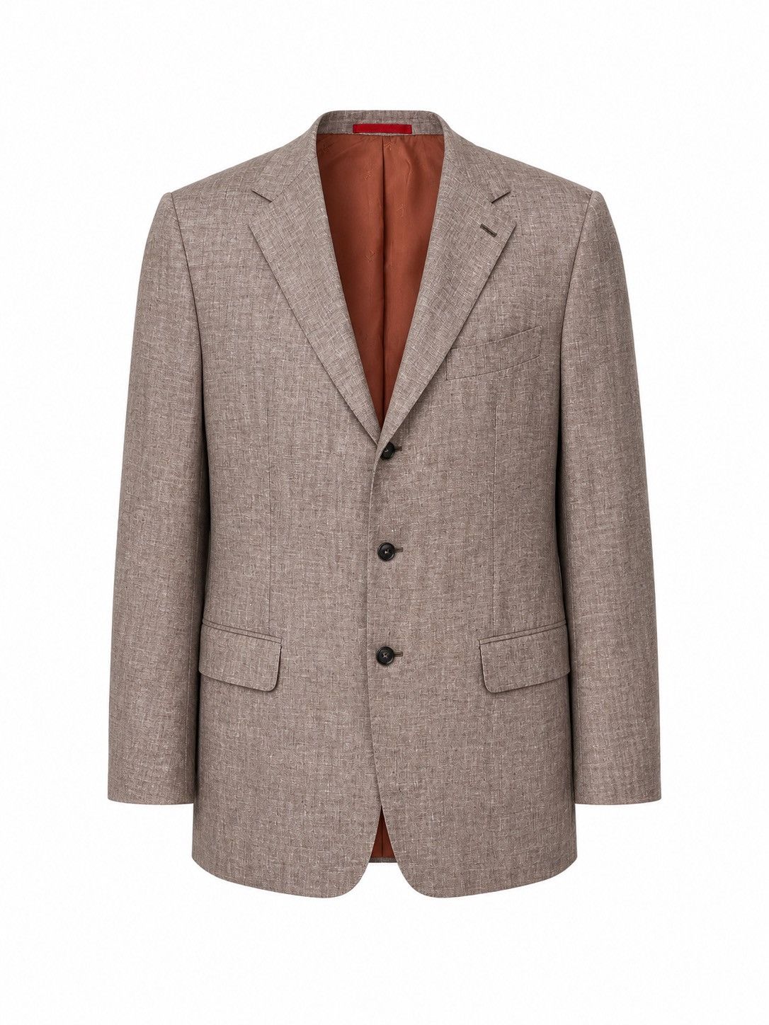 Isaia Isaia Napoli Beige Linen Blazer 3-Button Tailored Jacket Size 42R - 1 Thumbnail