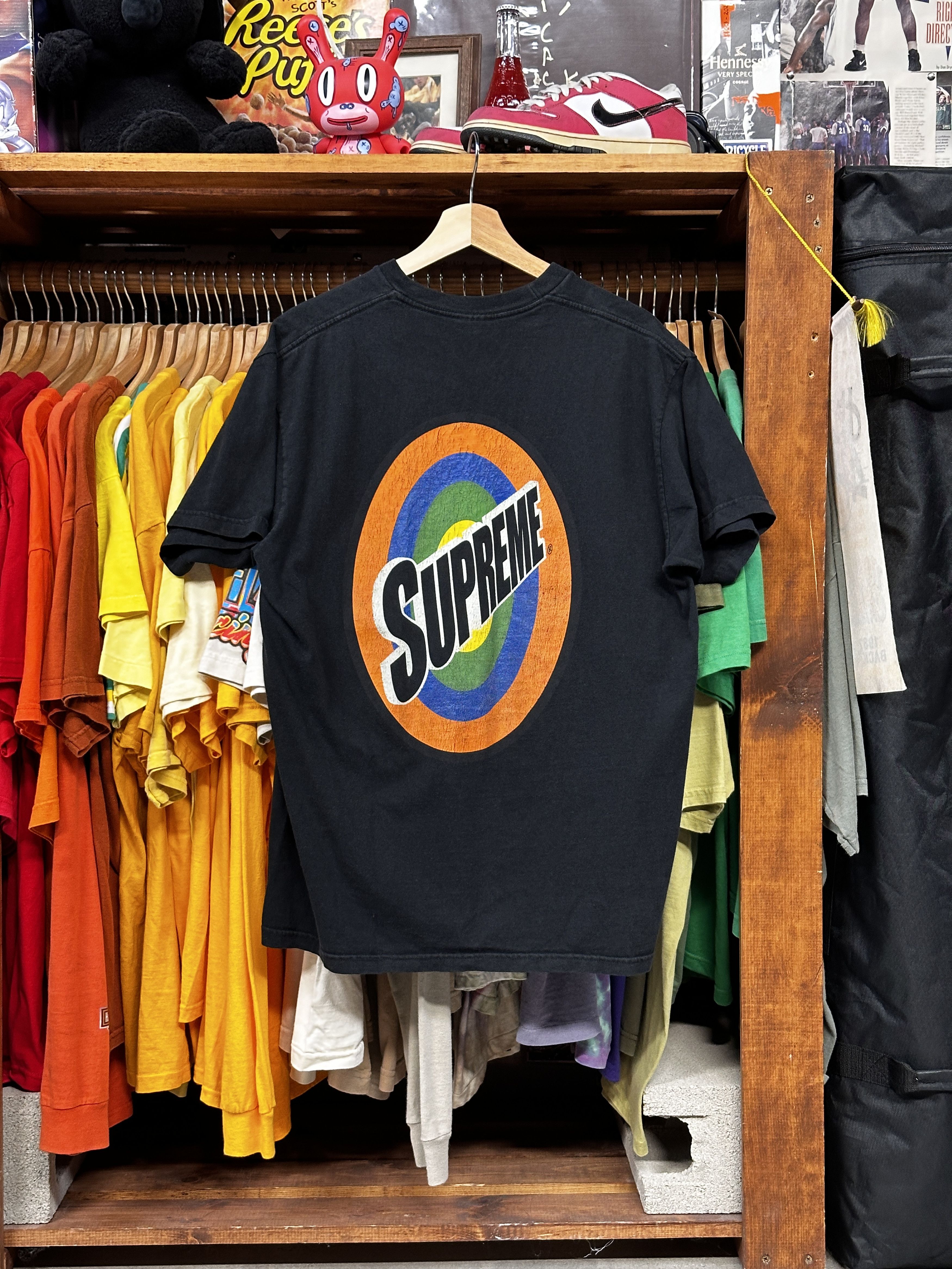 Supreme Supreme Spin Tee Black Size US XL / EU 56 / 4 - 2 Thumbnail