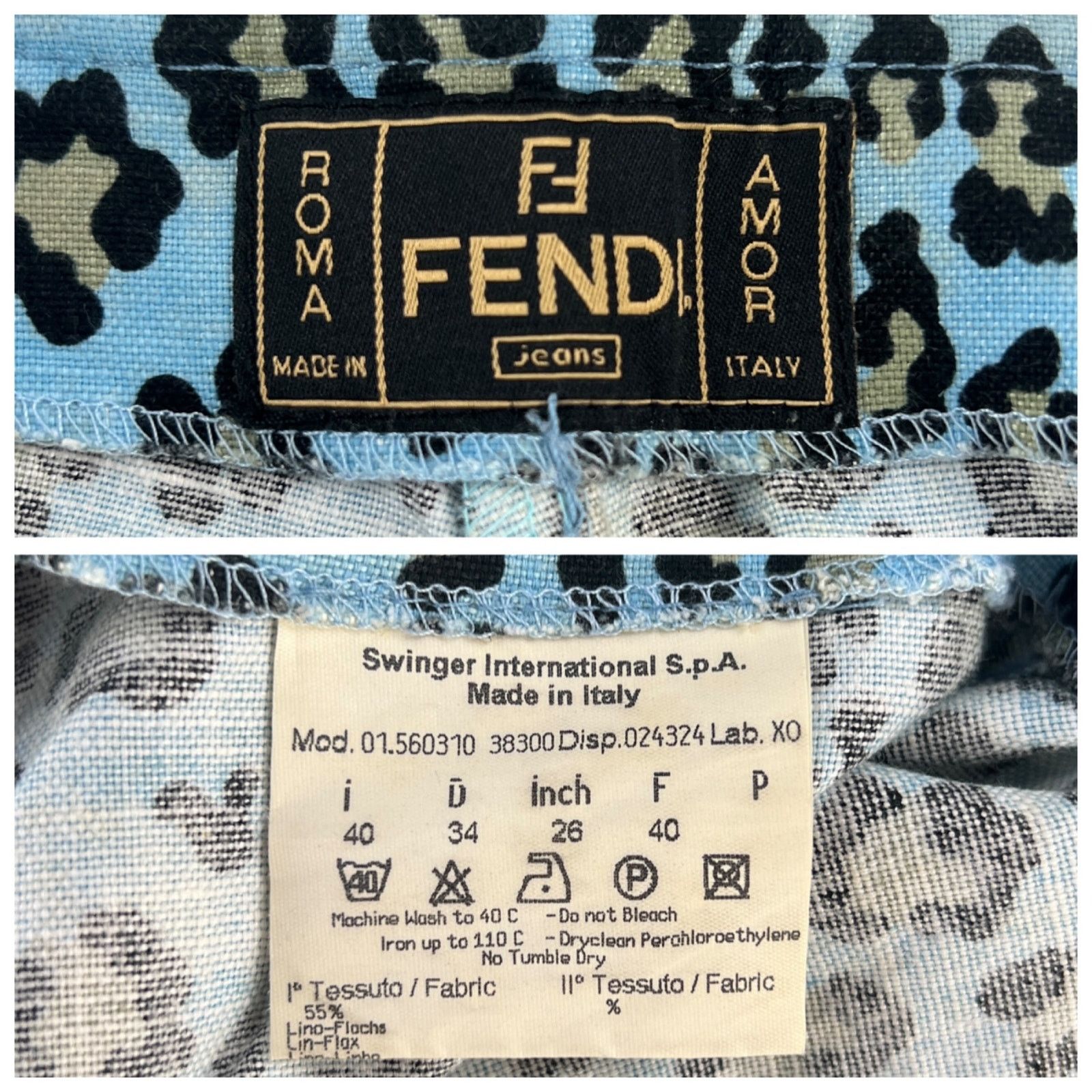 Fendi Fendi Vintage Leopard Print Capris Size 26" / US 2 / IT 38 - 6 Thumbnail
