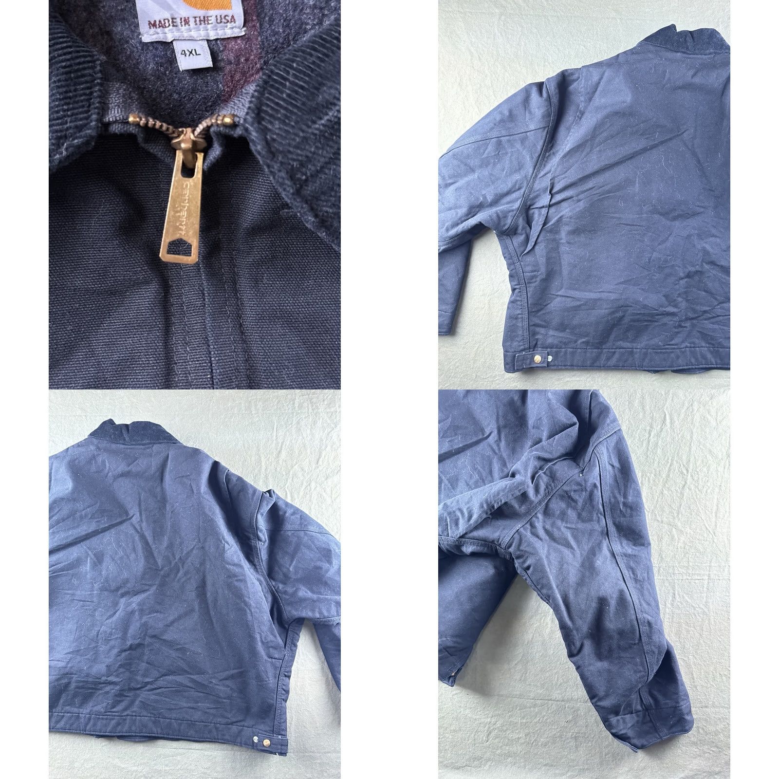 Carhartt Carhartt J001 Detroit Jacket USA Made Blanket Lined Workwear 4XL Black Mens Size US XXL / EU 58 / 5 - 8 Thumbnail