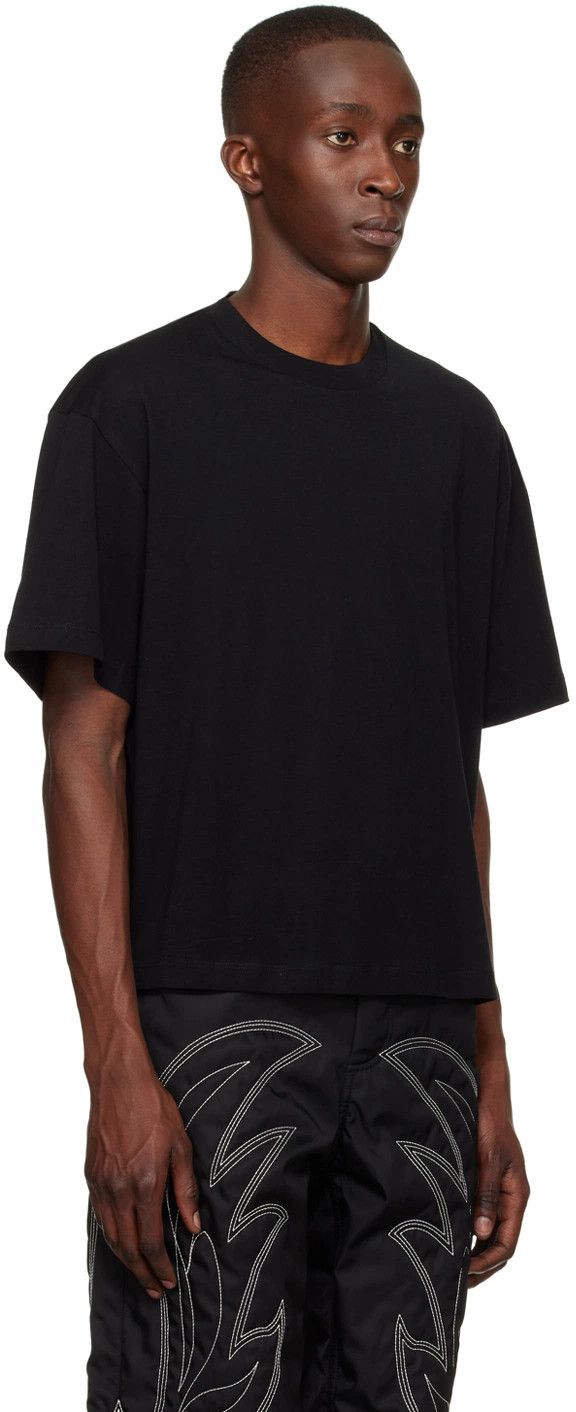 Bally o1y1224 Short Sleeves Cotton T-Shirt in Black Size US M / EU 48-50 / 2 - 2 Thumbnail