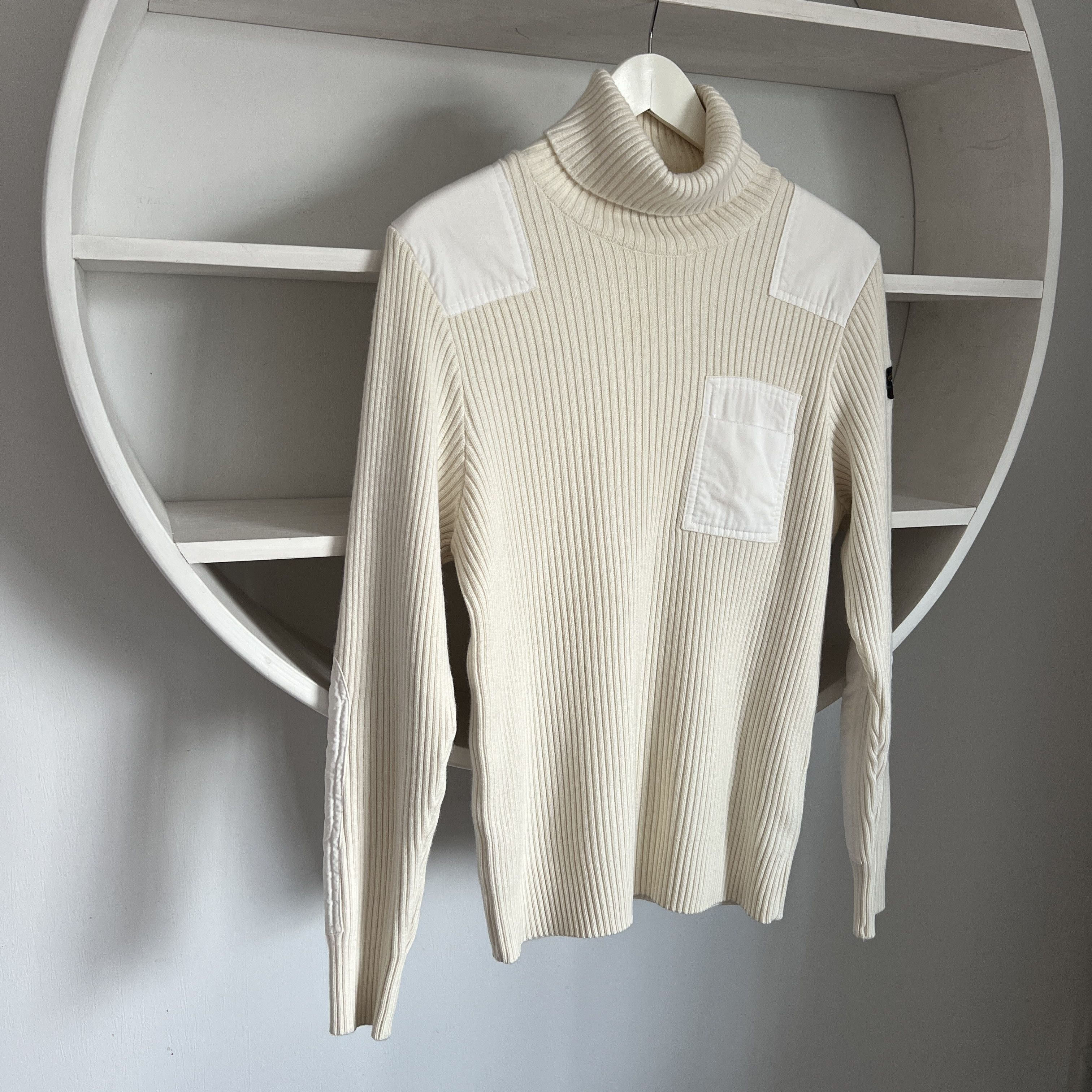 Paul & Shark PAUL & SHARK Archive 1983 Sweater Fisherman Wool White Beige Size US M / EU 48-50 / 2 - 2 Thumbnail