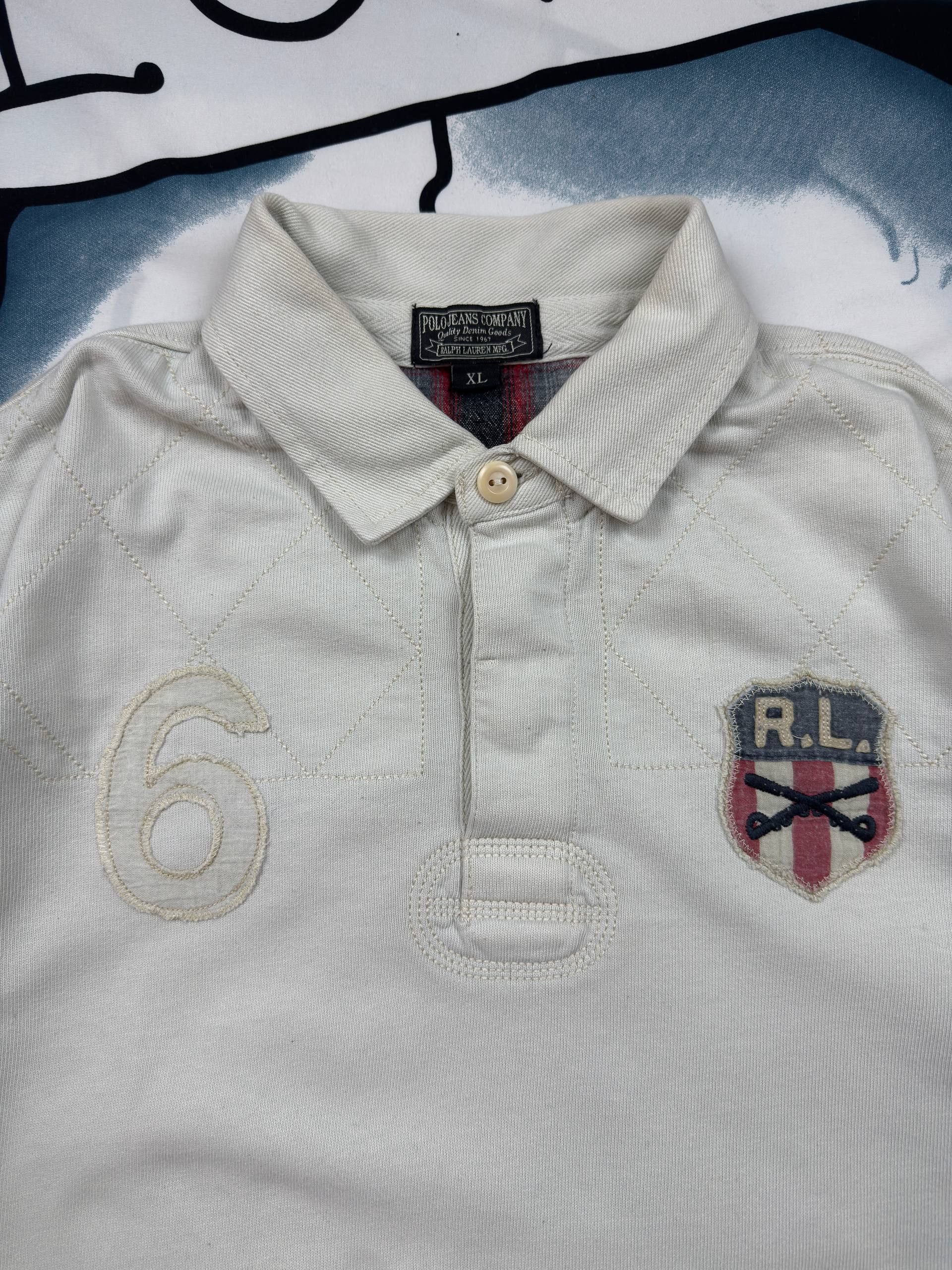 Polo Ralph Lauren Polo Jeans RL Drip USA American Flag 6 Regby Polo Size US XL / EU 56 / 4 - 5 Thumbnail