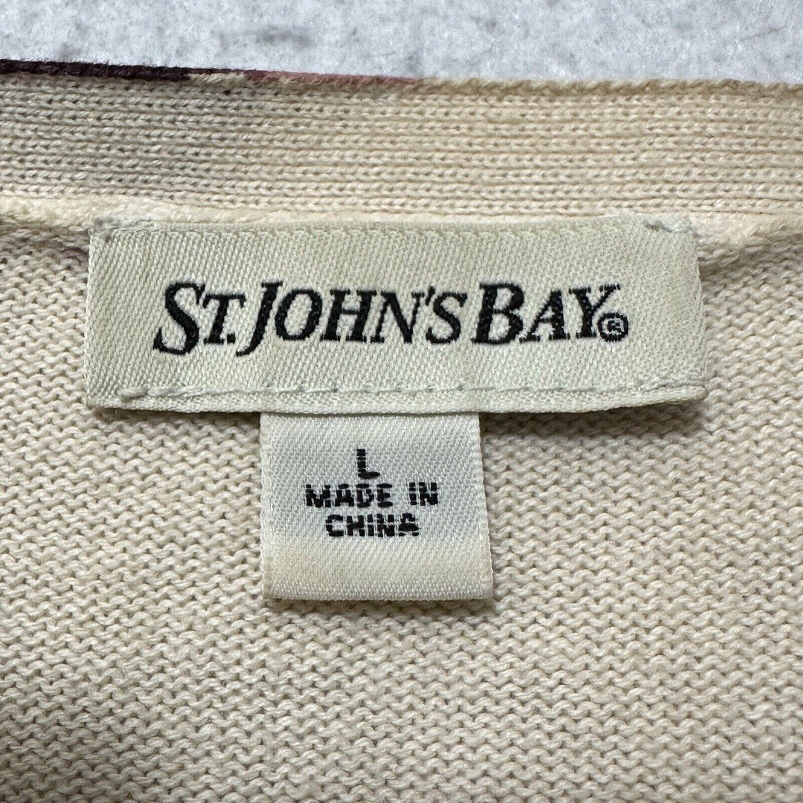 St. Johns Bay St. John's Bay Large Button Down Cardigan Sweater Purple Size L / US 10 / IT 46 - 3 Thumbnail