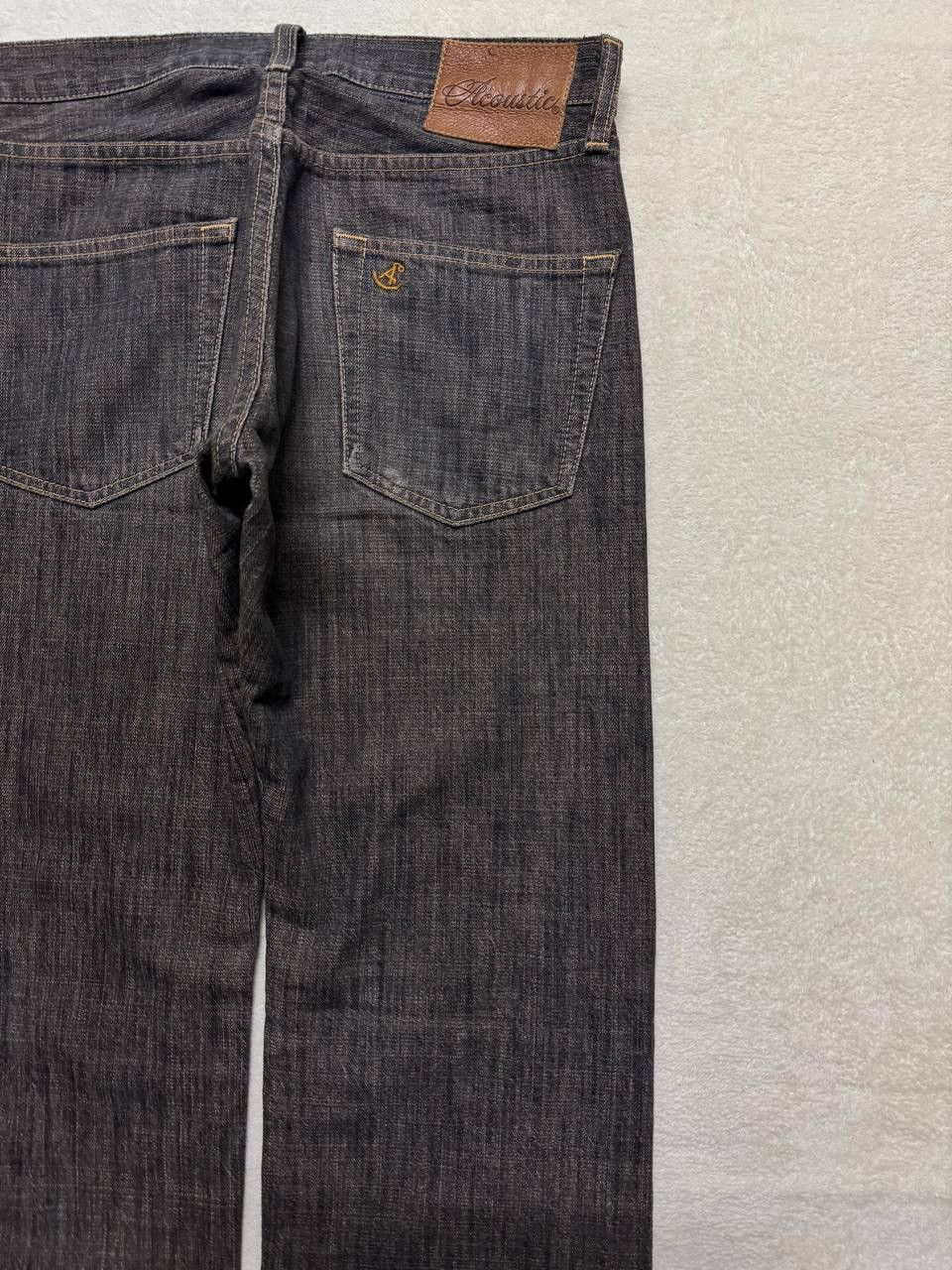 Japanese Brand INSANE 90s Japanese SICK Distressed Ripped Dark Mudwash Jean Size US 29 - 18 Thumbnail