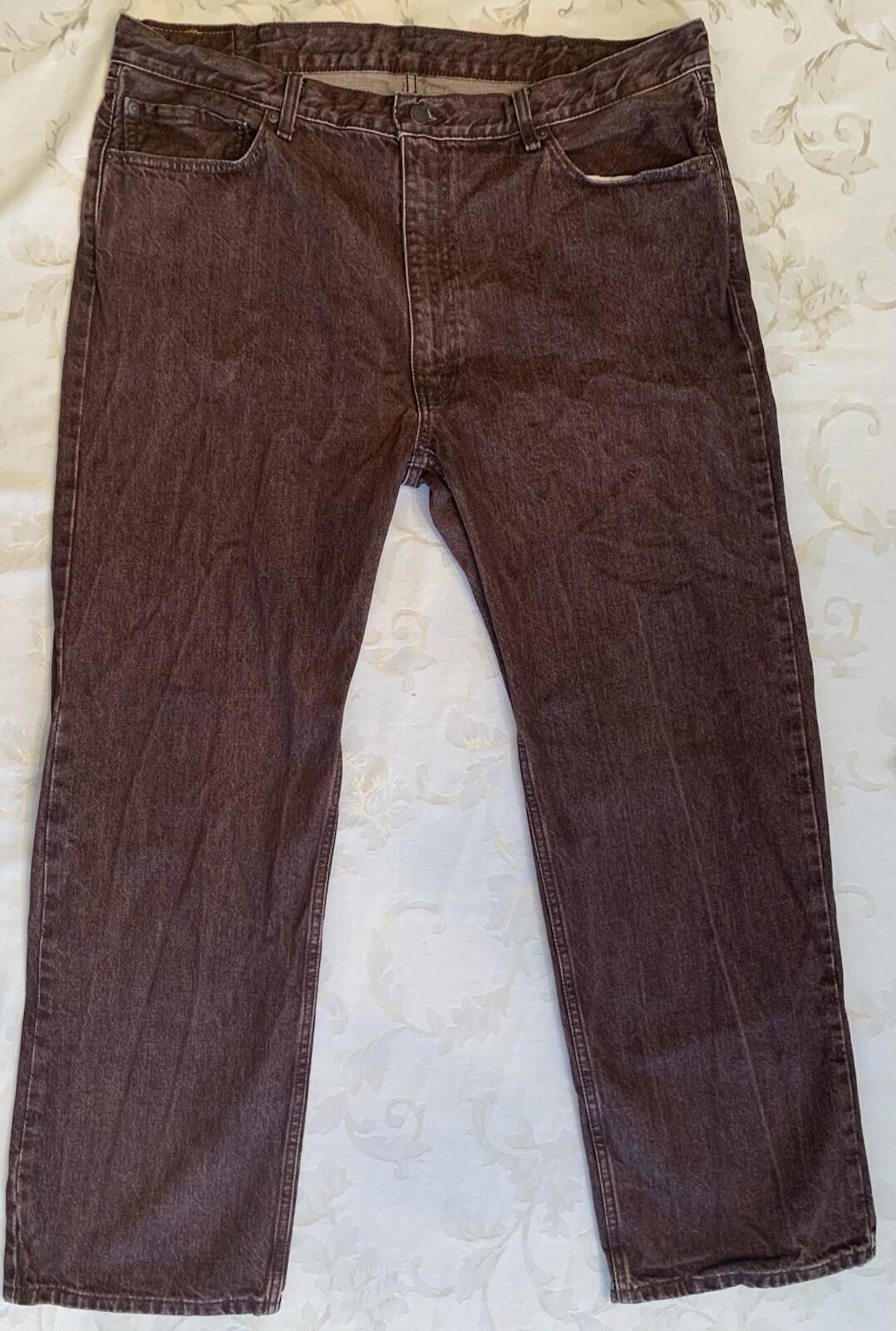 Levi's Men’s 40 X 32 Burgundy Levi’s 555 Relaxed Straight Jeans Size US 40 / EU 56 - 1 Thumbnail