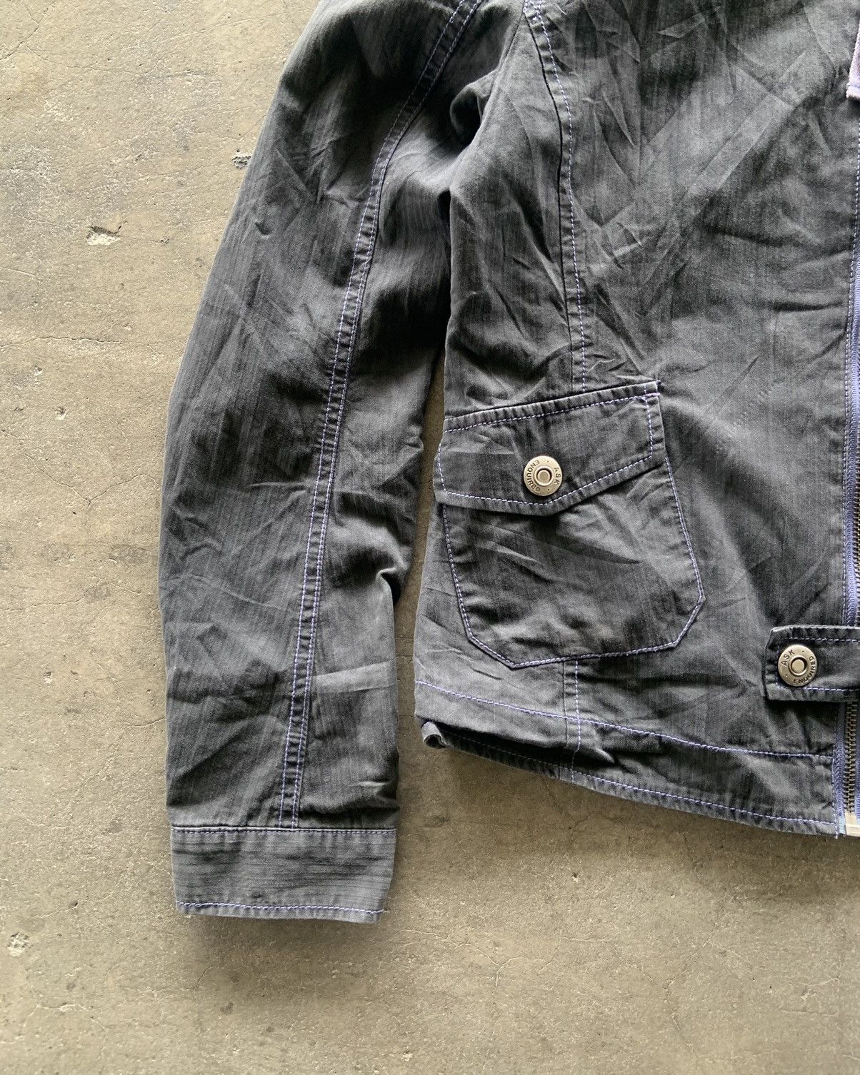 If Six Was Nine × Japanese Brand × Le Grande Bleu (L.G.B.) Ask Enquired Cafe Racer Canvas Jacket Size US S / EU 44-46 / 1 - 3 Thumbnail