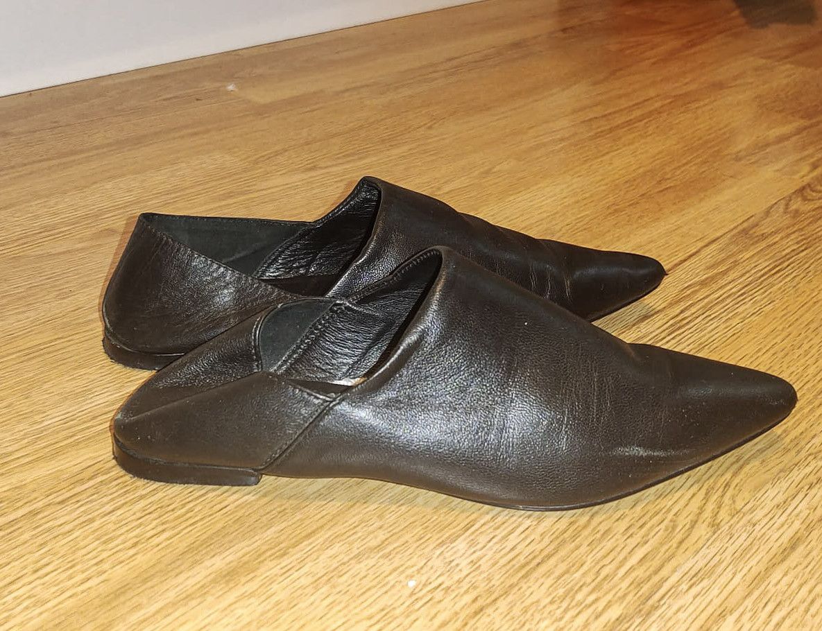 H&M H&M Black Leather Clogs - Size 7 US - Excellent condition Size US 7 / IT 37 - 3 Thumbnail