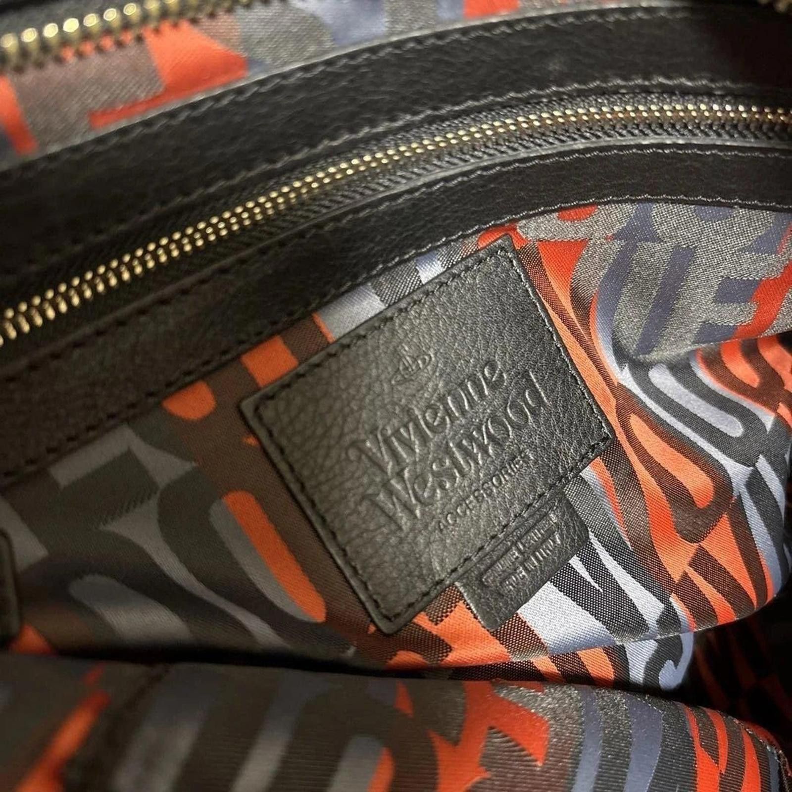 Vivienne Westwood Vivienne Westwood - Black Leather Tote Bag Size ONE SIZE - 8 Thumbnail