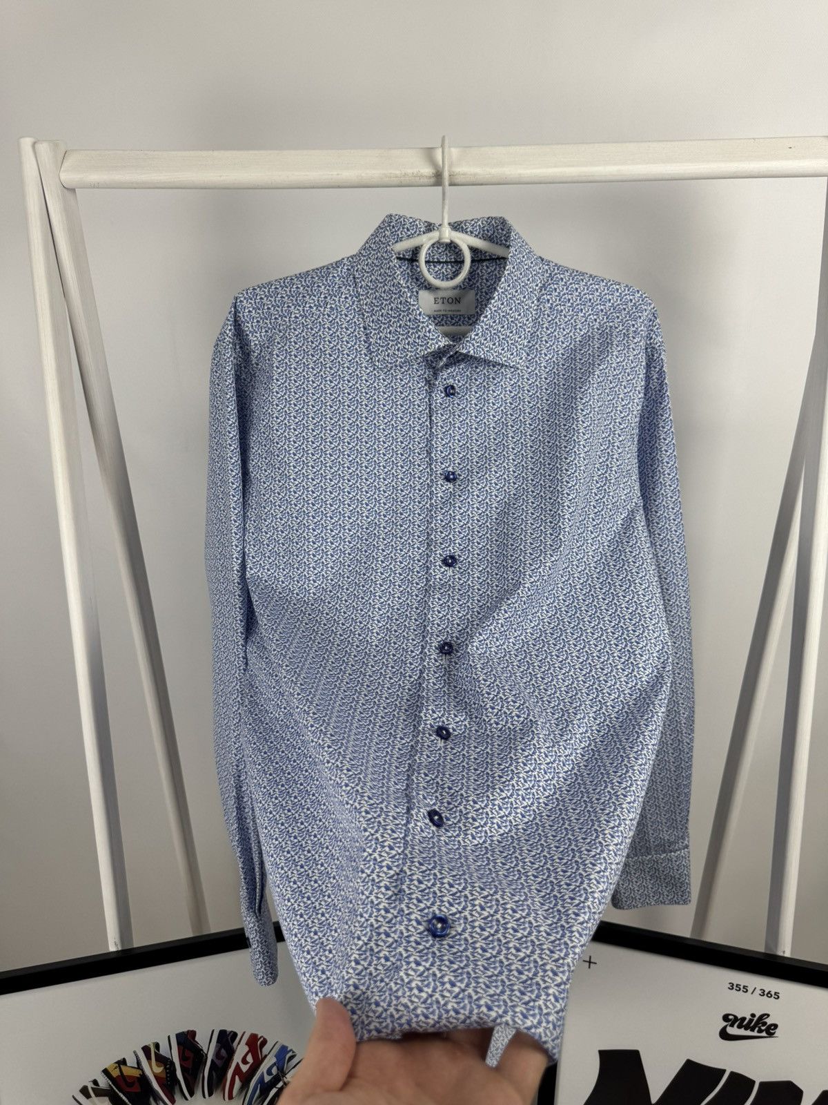 Eton Eton Geometric Print Shirt Size US L / EU 52-54 / 3 - 3 Thumbnail