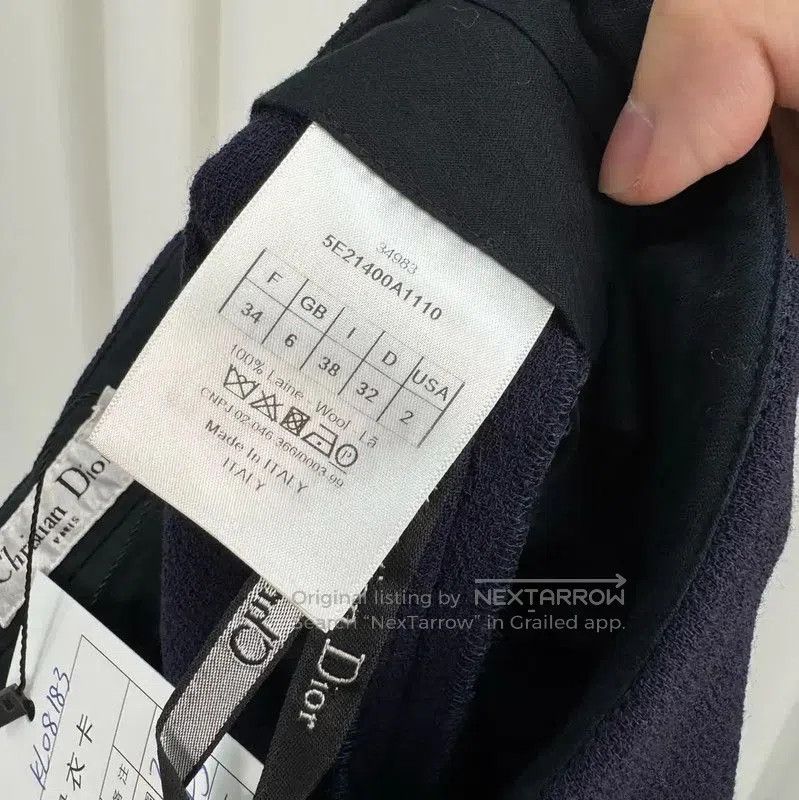 Dior Dior Navy Wool Blend Casual Trousers for Women . Size 23" - 6 Thumbnail