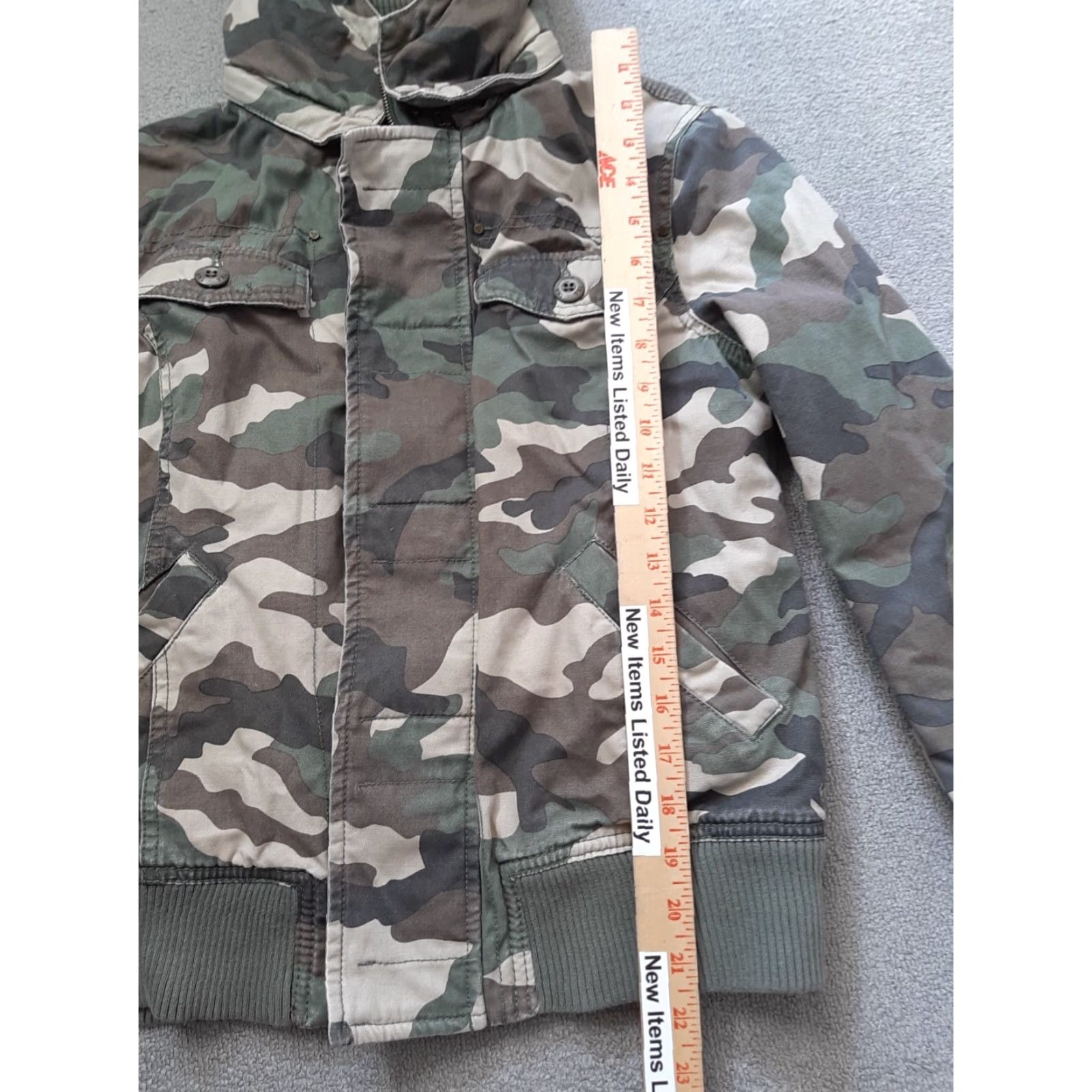 TNA TNA Jacket Womens M Insulated Camouflage Full Zip Hooded Cotton Multicolor Full Zip Camouflage Jacket Womens M Size M / US 6-8 / IT 42-44 - 2 Thumbnail