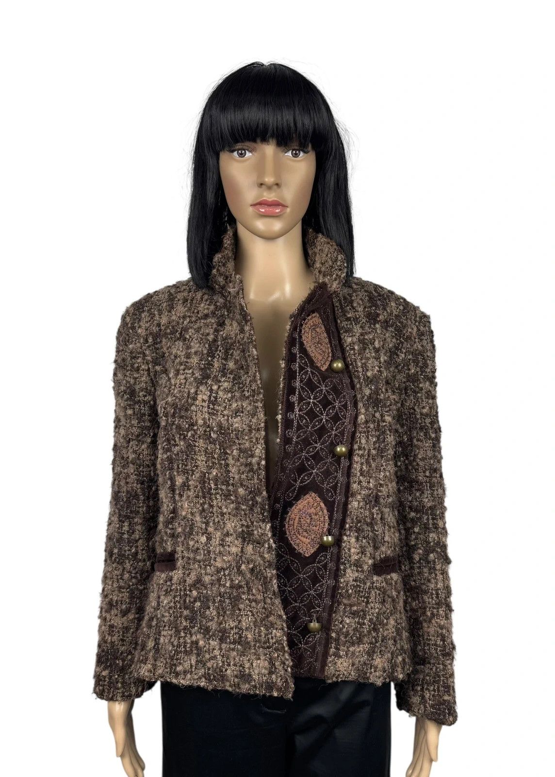 Ermanno Scervino Scervino Street Wool Alpaca Tweed Jacket size I42 US8 Size M / US 6-8 / IT 42-44 - 2 Thumbnail