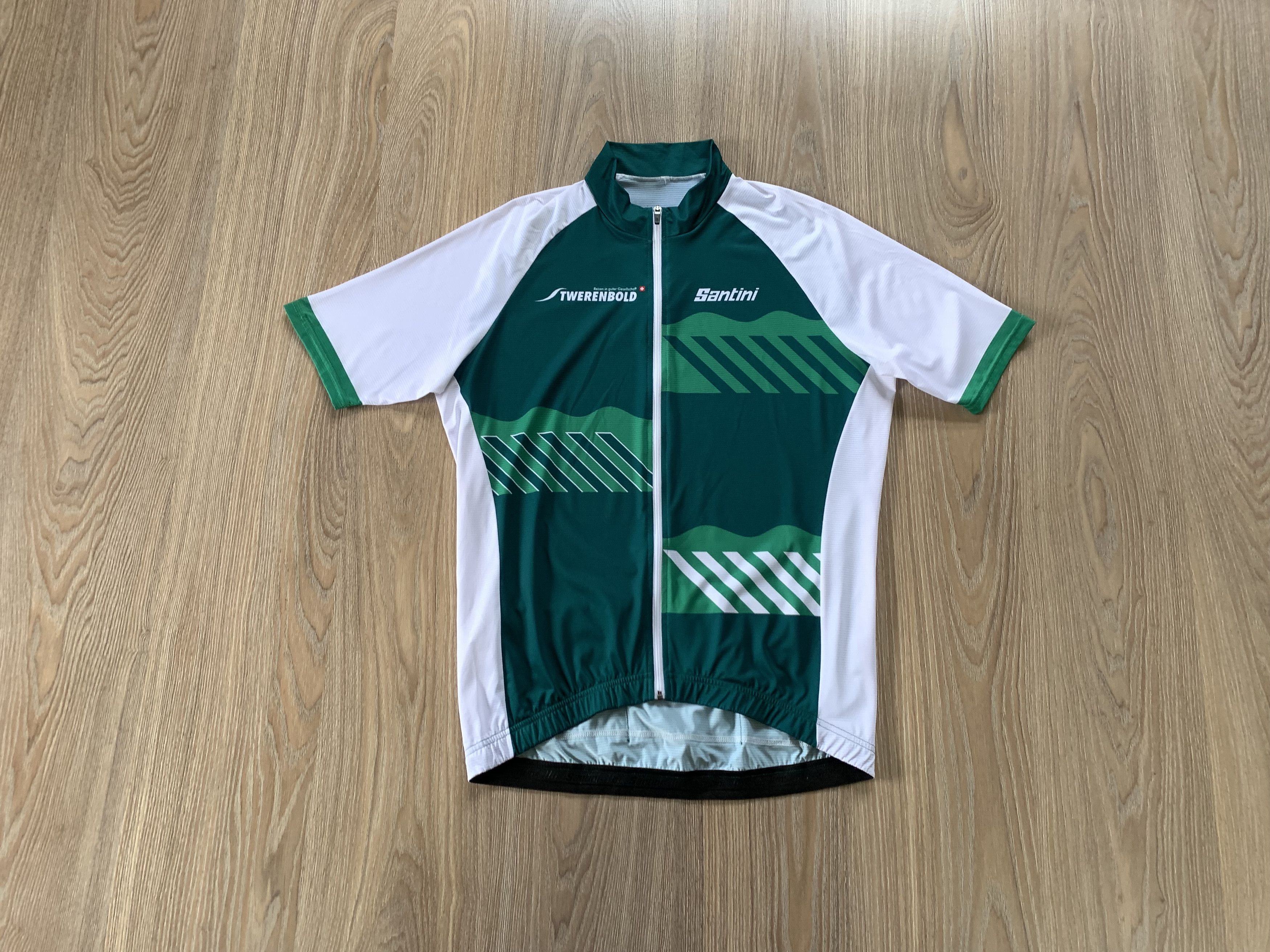 Bicycle Santini Italian Full Zip Short Sleeve Cycling Jersey Size US M / EU 48-50 / 2 - 1 Thumbnail