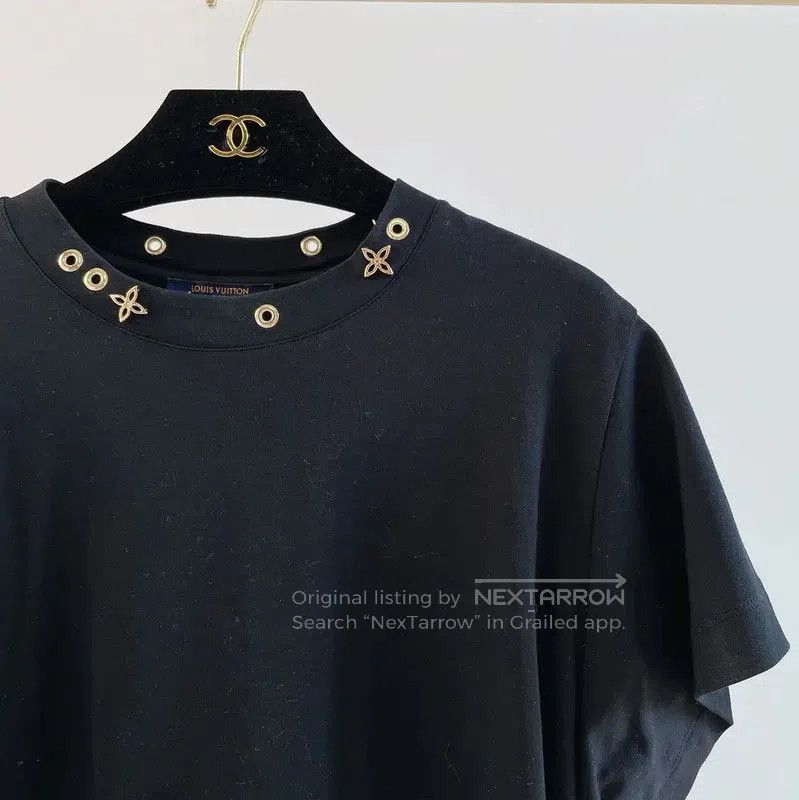 Louis Vuitton Louis Vuitton Summer Black Cotton T. Size S / US 4 / IT 40 - 3 Thumbnail