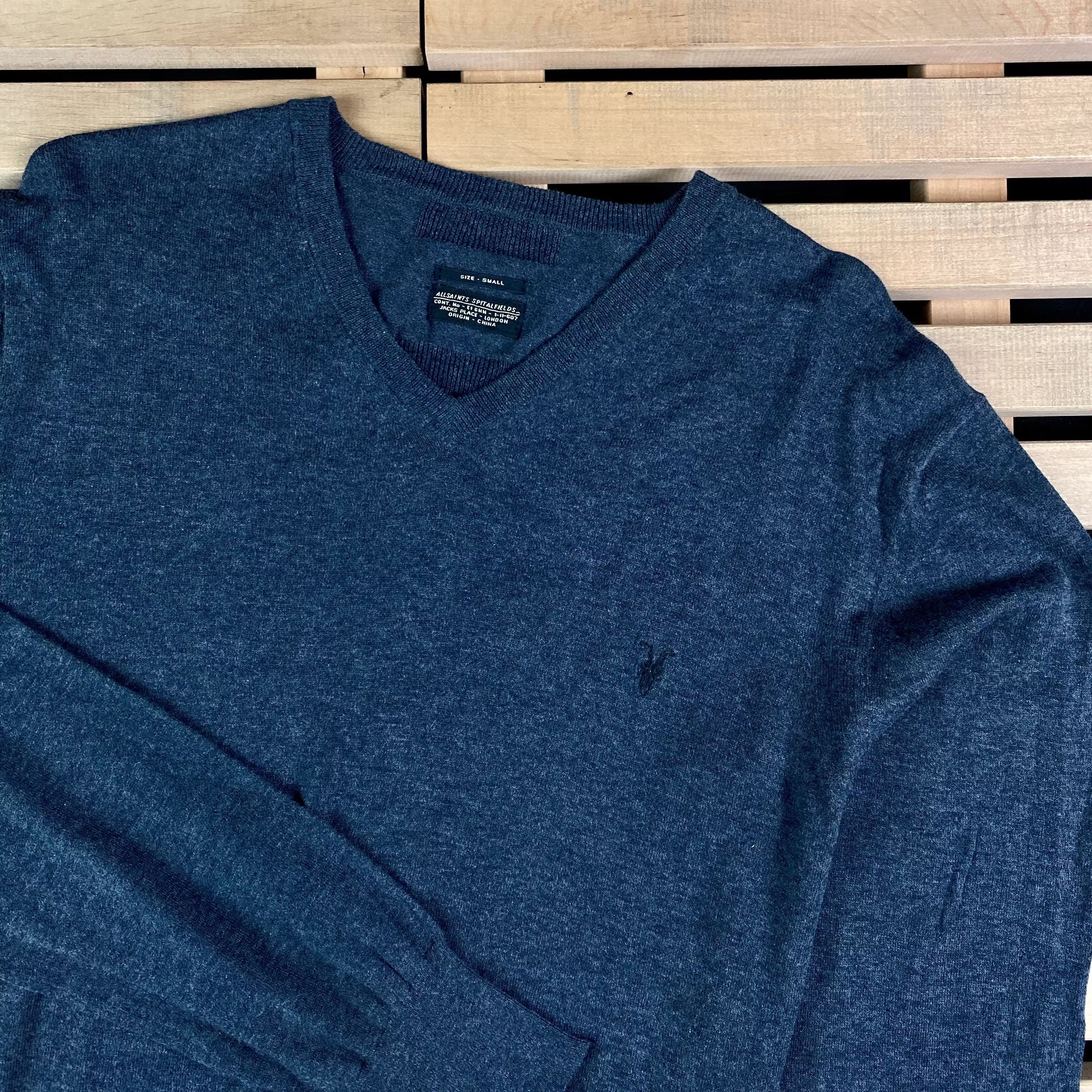 Allsaints Mens Jumper V Neck Allsaints Size S Size US S / EU 44-46 / 1 - 2 Thumbnail