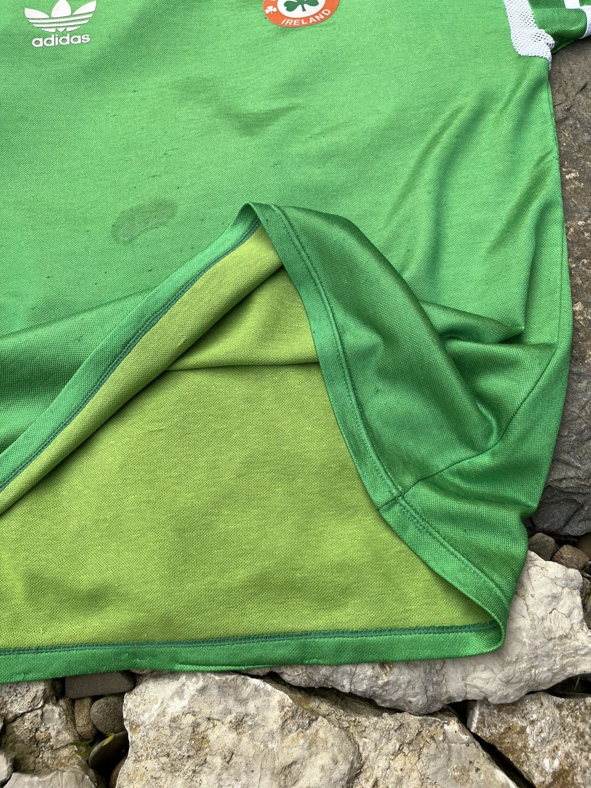 Adidas × Vintage Vintage 80s Adidas Ireland soccer jersey national team lucky Size US L / EU 52-54 / 3 - 17 Thumbnail