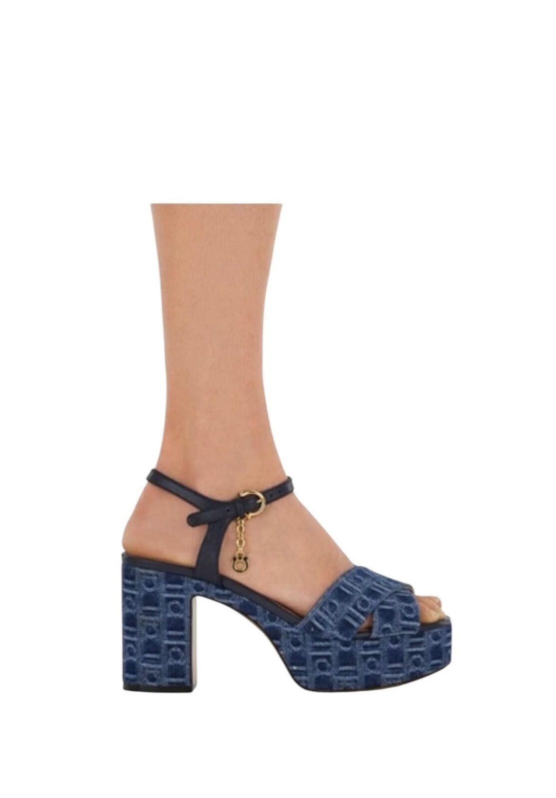 Salvatore Ferragamo Ferragamo Monogram Platform Sandal Size ONE SIZE - 4 Thumbnail