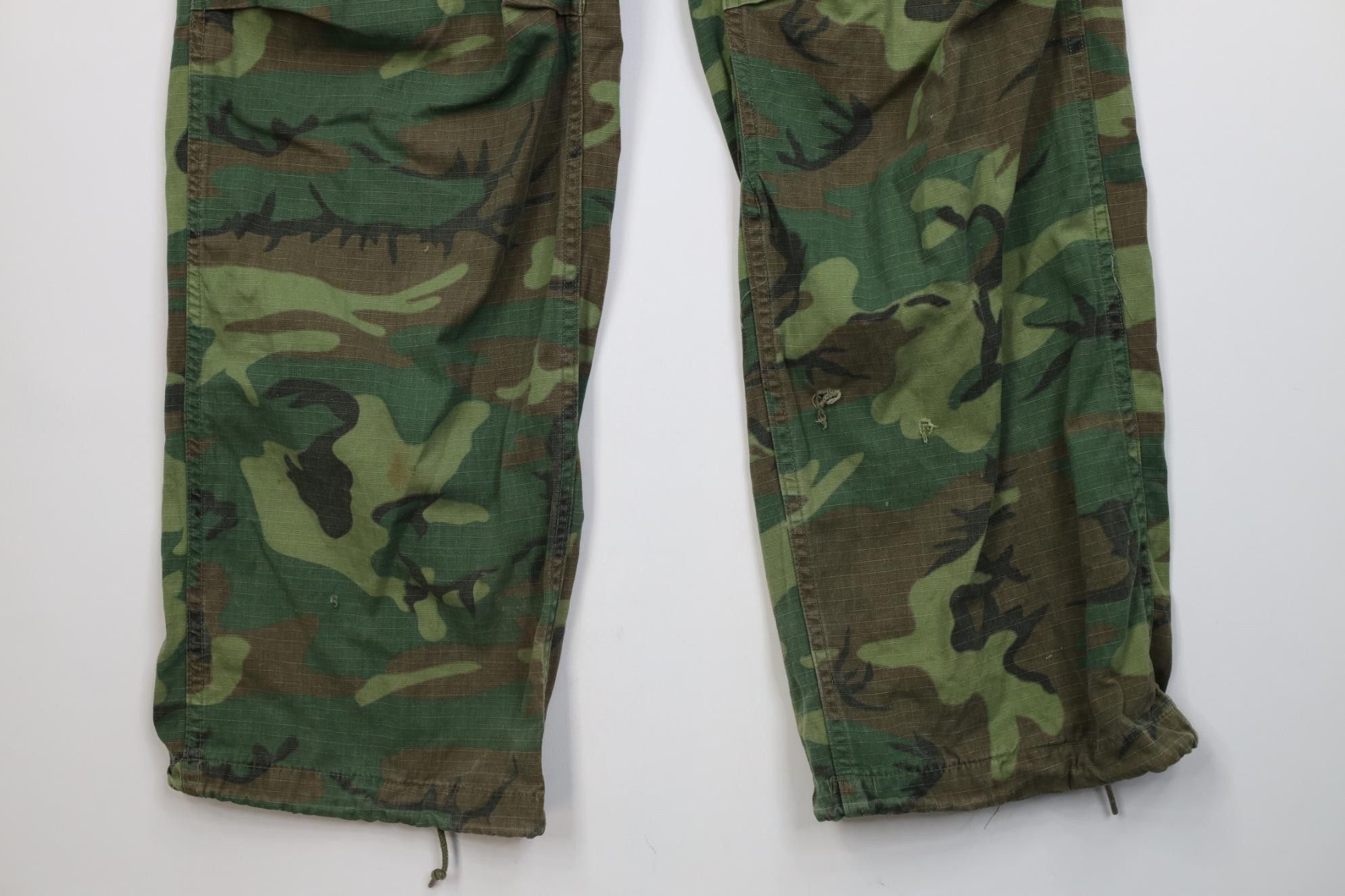 Vintage Vintage 60s Vietnam War Poplin Class 2 Ripstop Cargo Pants Size US 34 / EU 50 - 4 Thumbnail
