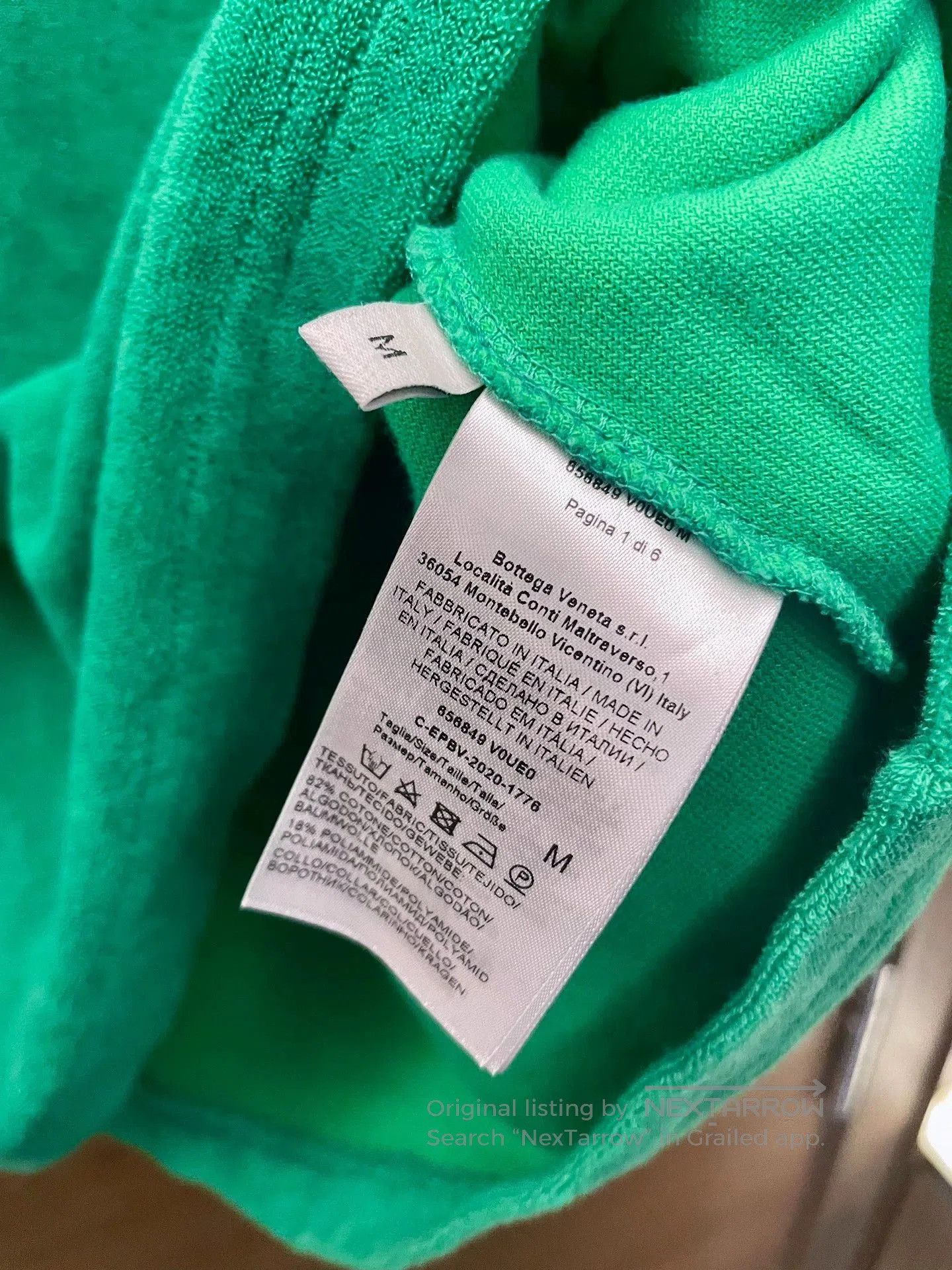 Bottega Veneta Green Short Sleeve Henley Shirt. Size US M / EU 48-50 / 2 - 4 Thumbnail