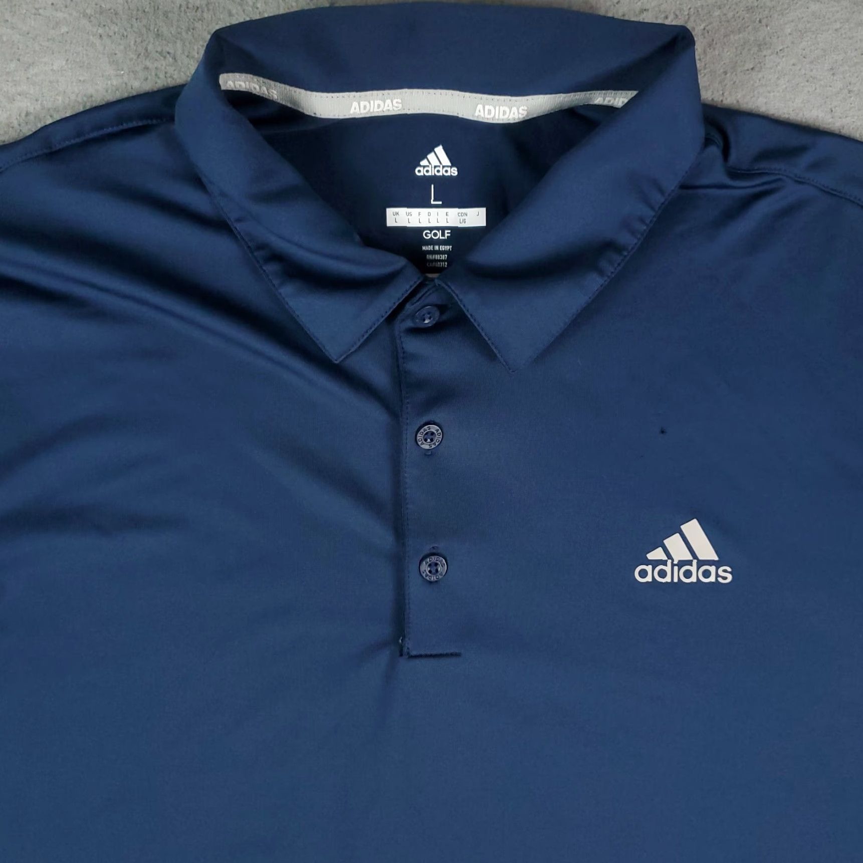 Adidas Adidas Polo Shirt Mens Large Blue Golf Casual Short Sleeve Shirt Adult Large Blue Polo Brand Sportswear Classic 90s Mens Size US L / EU 52-54 / 3 - 2 Thumbnail