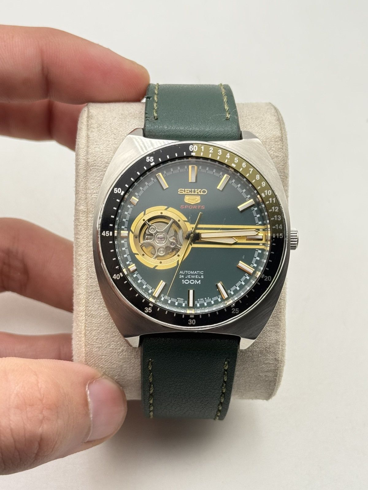Seiko 4R38 Automatic Green Dial Watch | 42Mm | Japan Mad, Men's