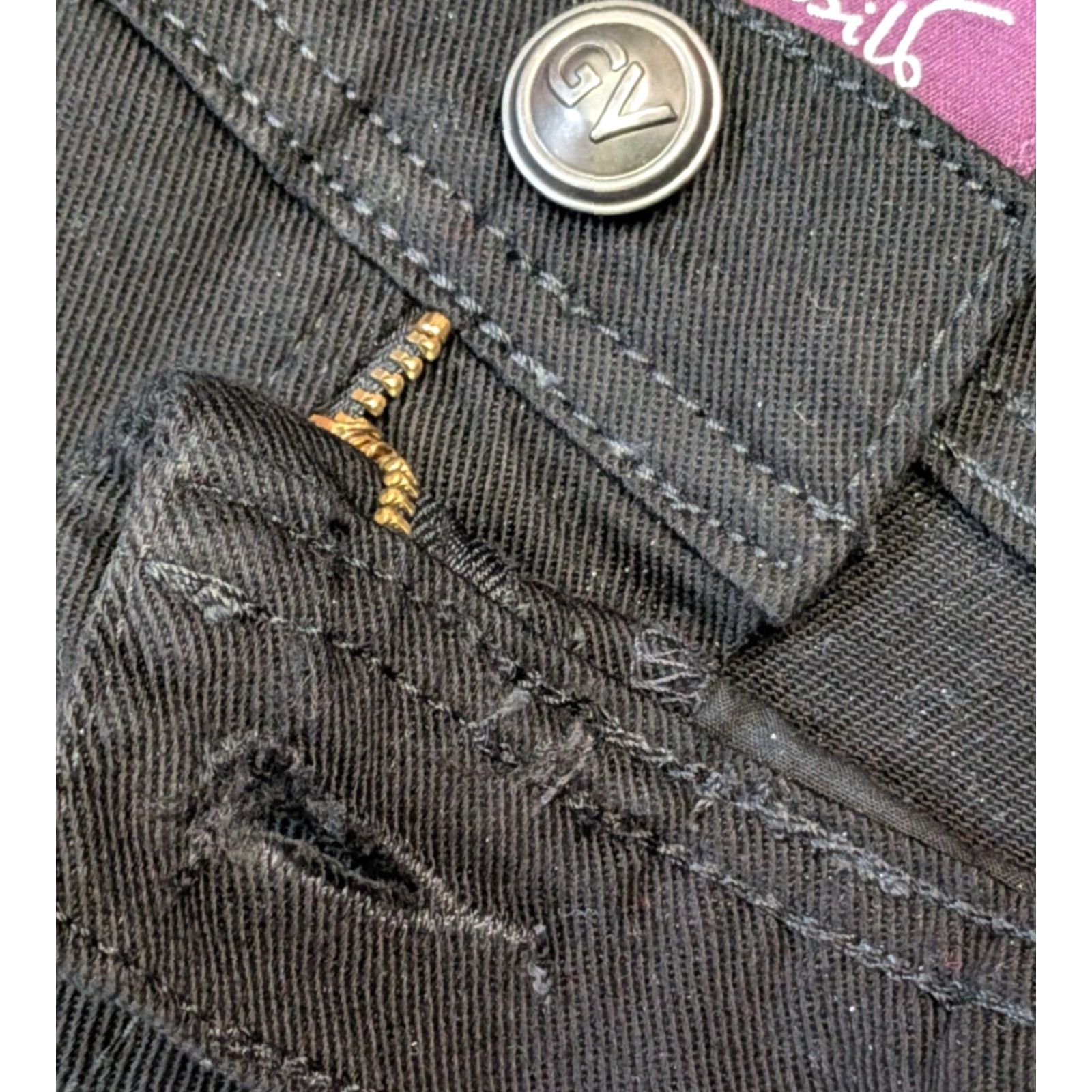 Gloria Vanderbilt Gloria Vanderbilt Amanda Classic Fit 14P Petite Stretch Short Womens Black Jeans Shirt? Size 36" / US 14 / IT 50 - 6 Thumbnail