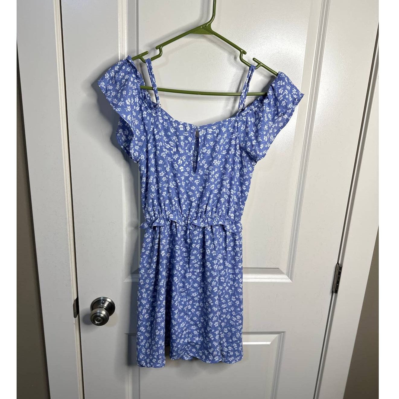 Other Jessica Simpson Light Blue Floral Print Dress Size XS Size XS / US 0-2 / IT 36-38 - 2 Thumbnail