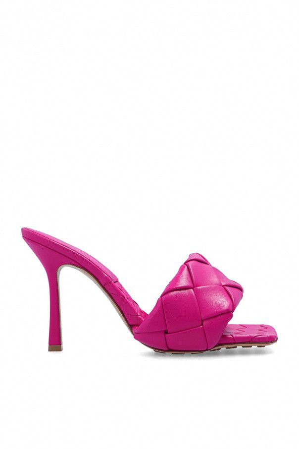 Bottega Veneta o1mle0325 Lido Mule Sandals Magnolia in Fuchsia Size US 5 / IT 35 - 1 Thumbnail