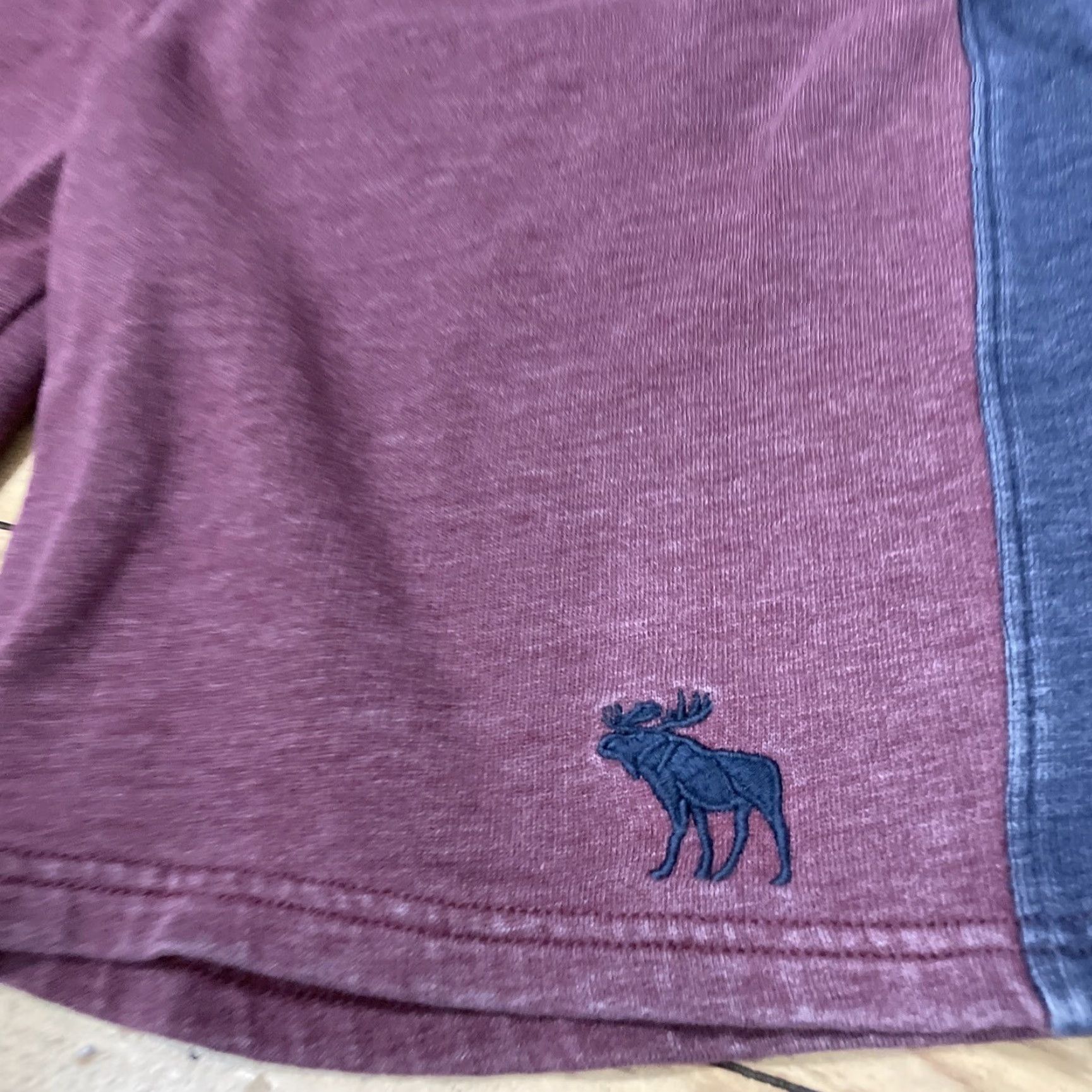 Abercrombie & Fitch VINTAGE Abercrombie & Fitch Shorts Men XS Drawstring Knit Moose Red Blue Knit Activewear 90s 00s Vintage Wash Pockets Light Size US 27 - 7 Thumbnail