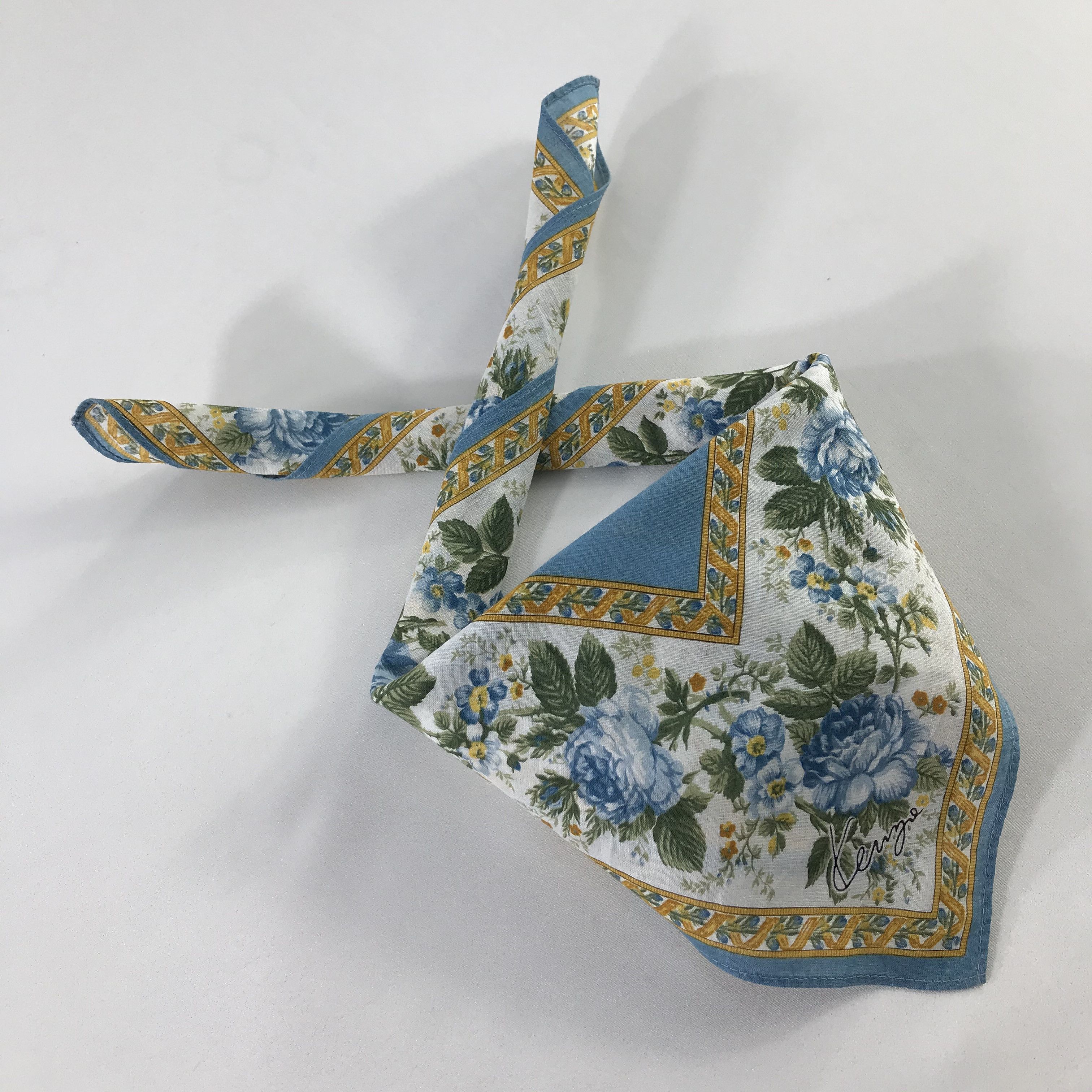 Kenzo × Vintage Kenzo Bandana / Handkerchief / Neckerchief - S523 Size ONE SIZE - 4 Thumbnail