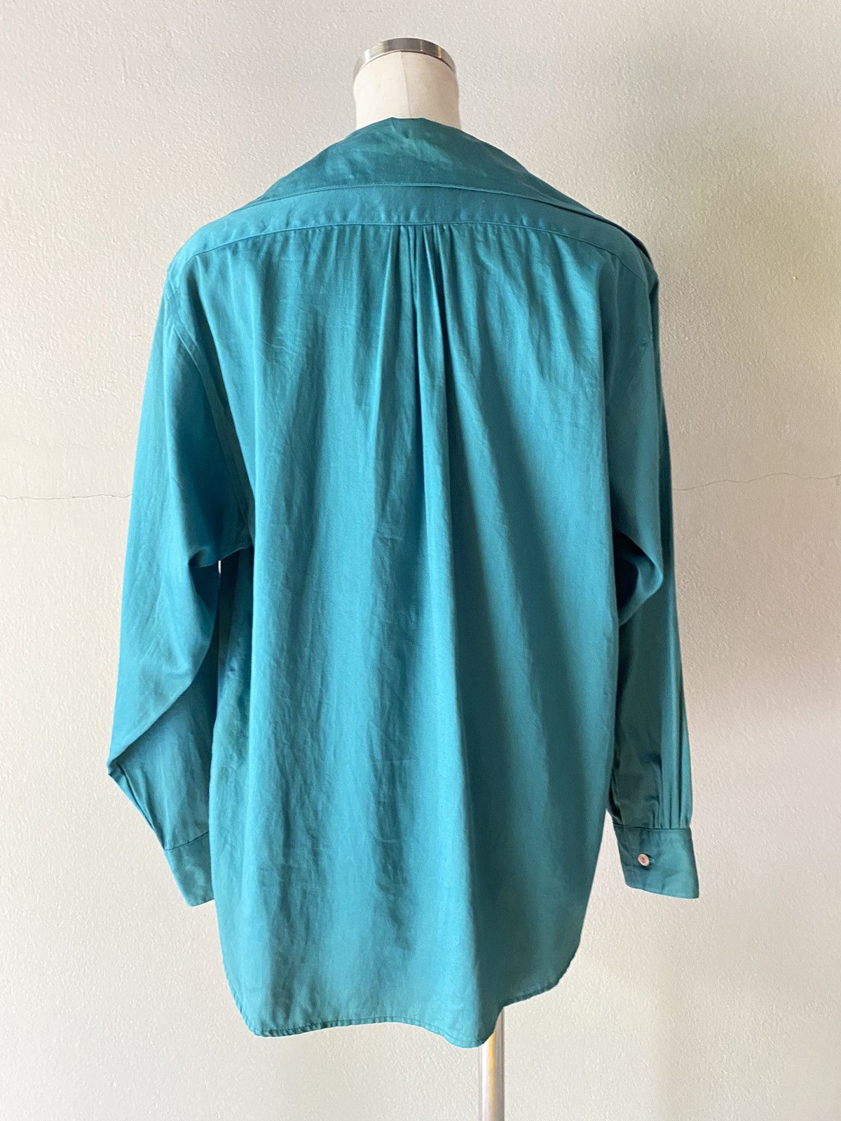 Kenzo KENZO Vintage turquoise green blouse Size M / US 6-8 / IT 42-44 - 13 Thumbnail