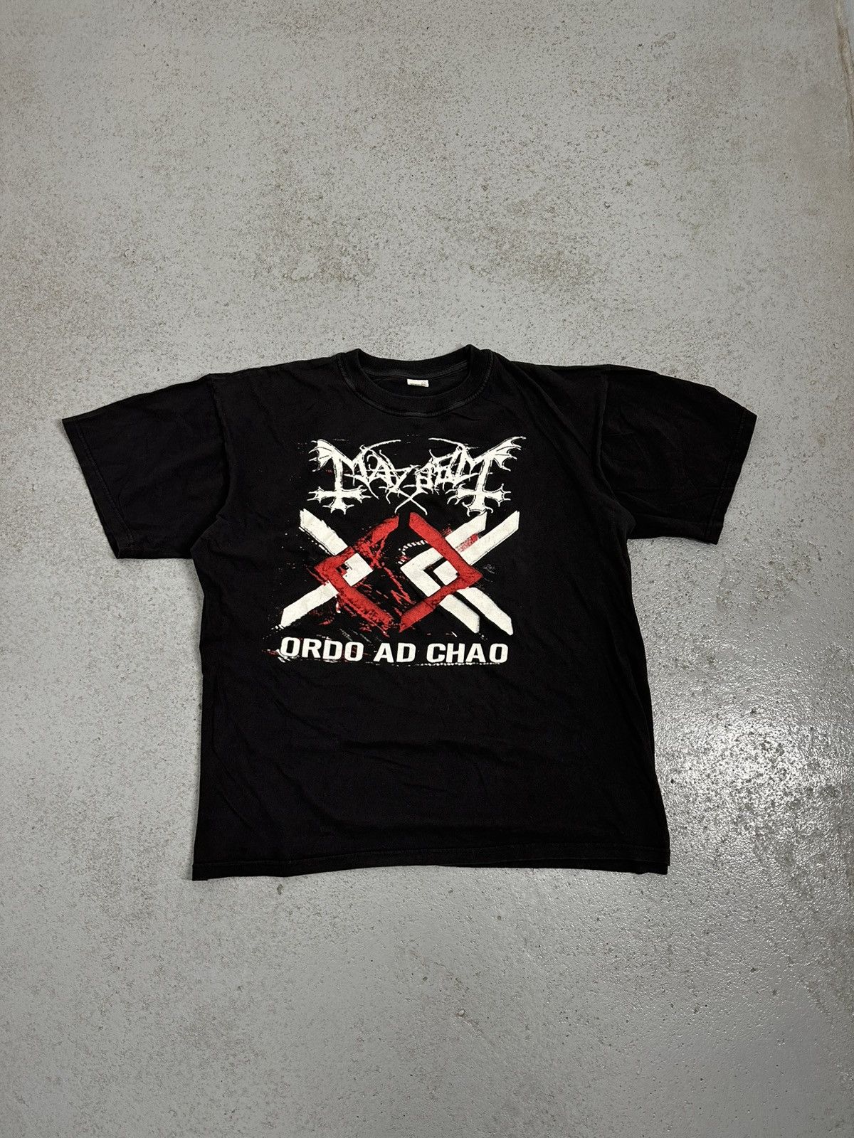 Band Tees Mayhem Ordo Ad Chaos Rock T-Shirt Size US XXL / EU 58 / 5 - 1 Thumbnail