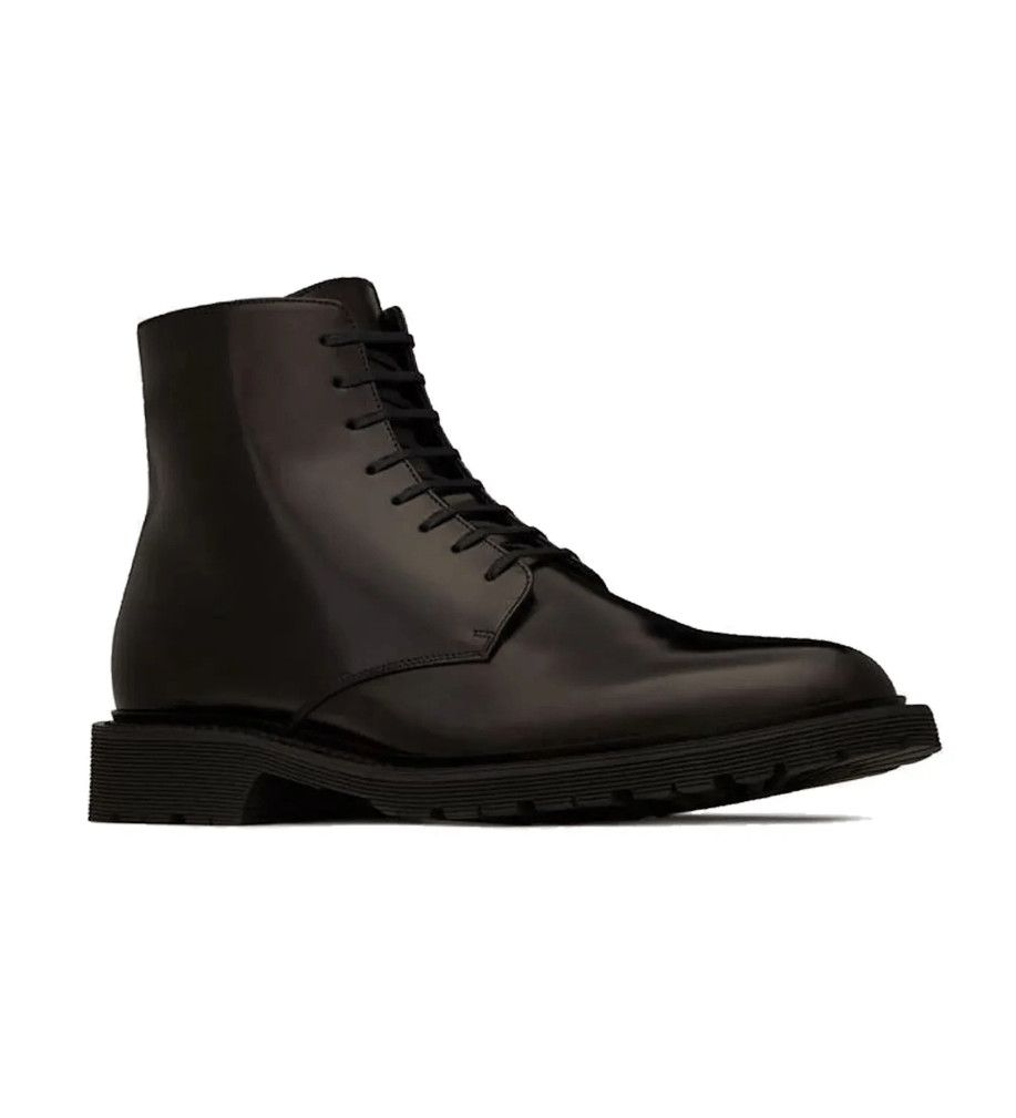 Saint Laurent Paris army boots in smooth leather Size US 8 / EU 41 - 1 Thumbnail
