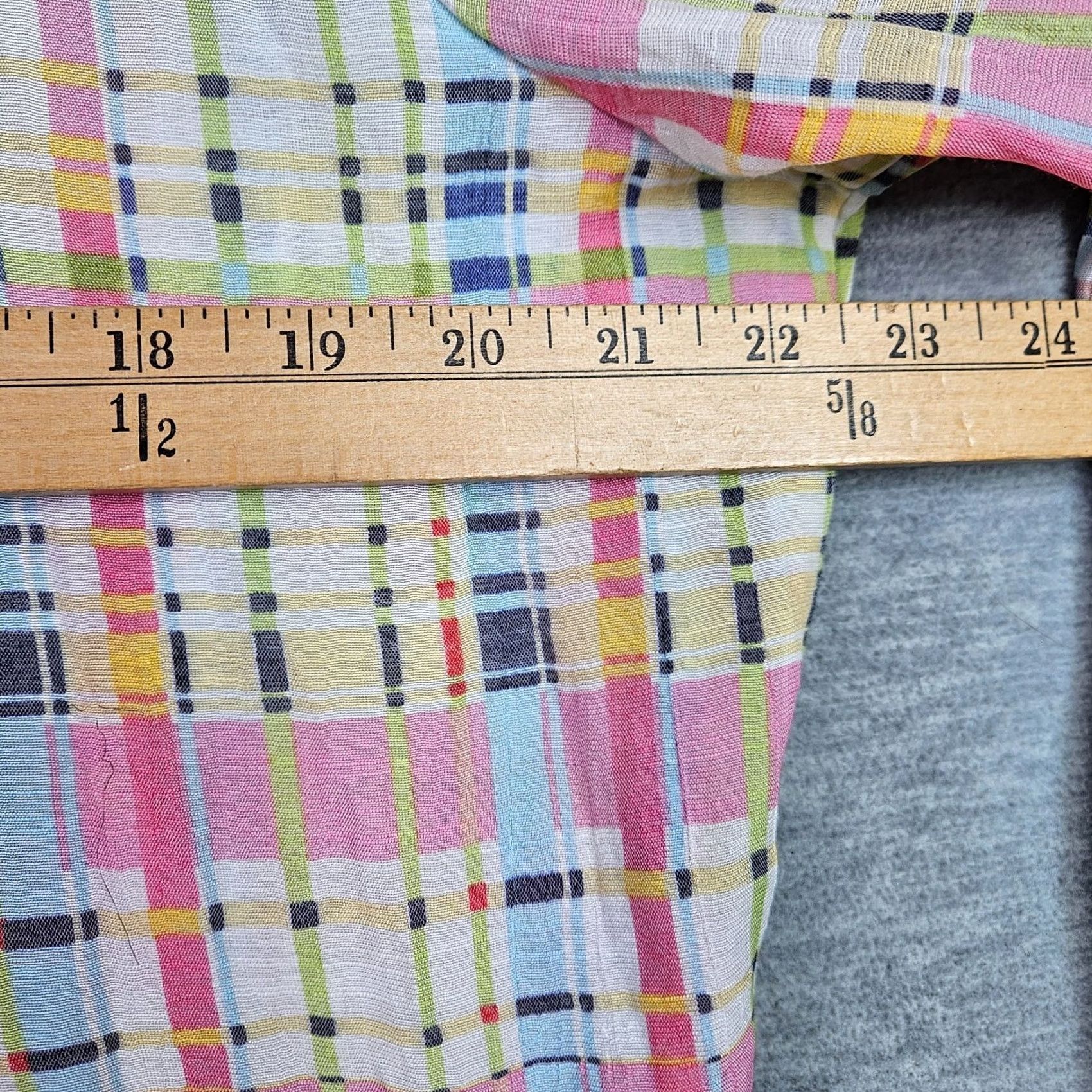 Vintage Zac & Rachel Women Plaid Blouse XL Roll Tab Sleeve Lightweight Top NWT Size XL / US 12-14 / IT 48-50 - 5 Thumbnail
