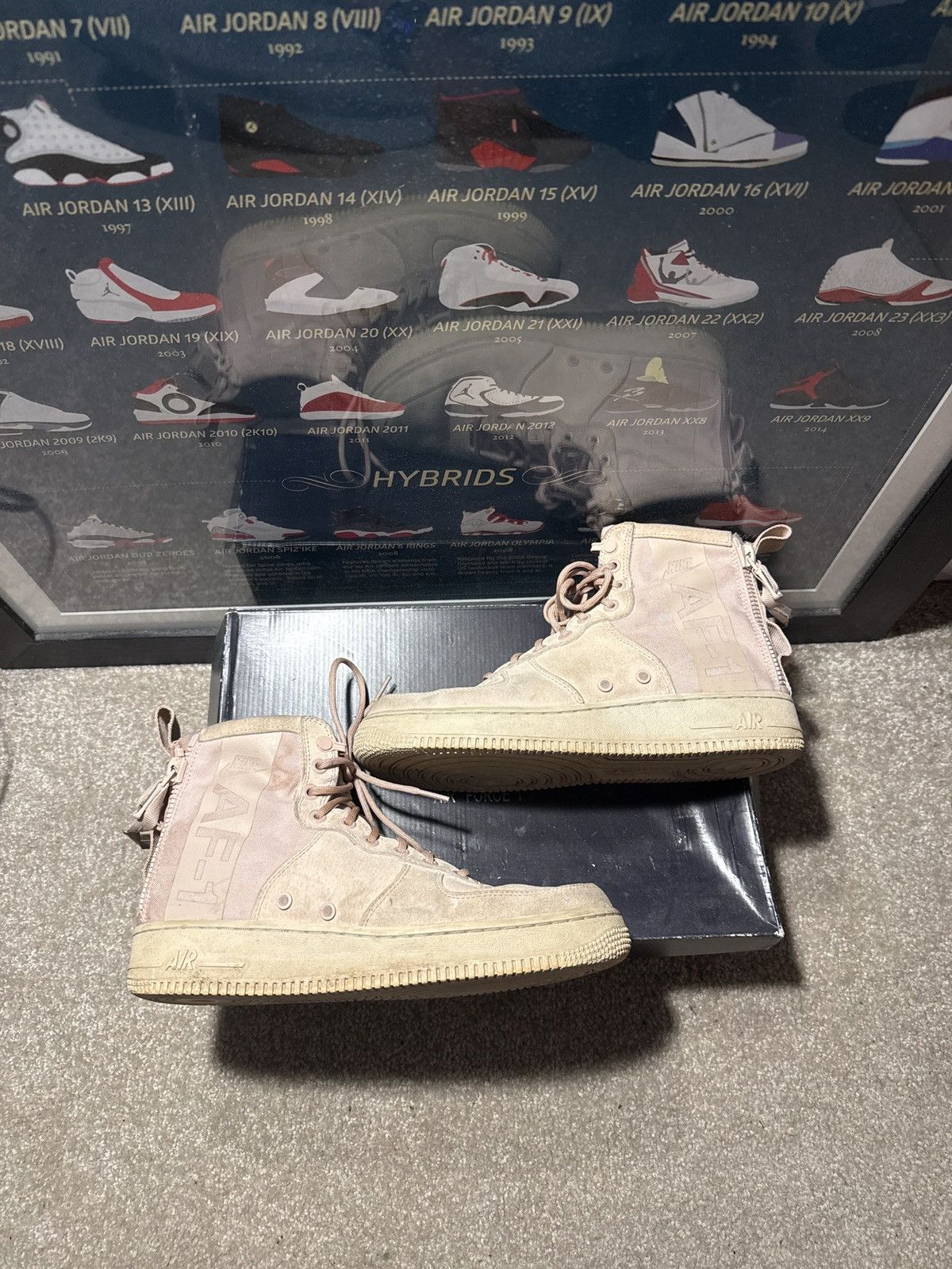 Nike Nike SF Air Force 1 Mid Particle Beige Size US 10 / IT 40 - 2 Thumbnail