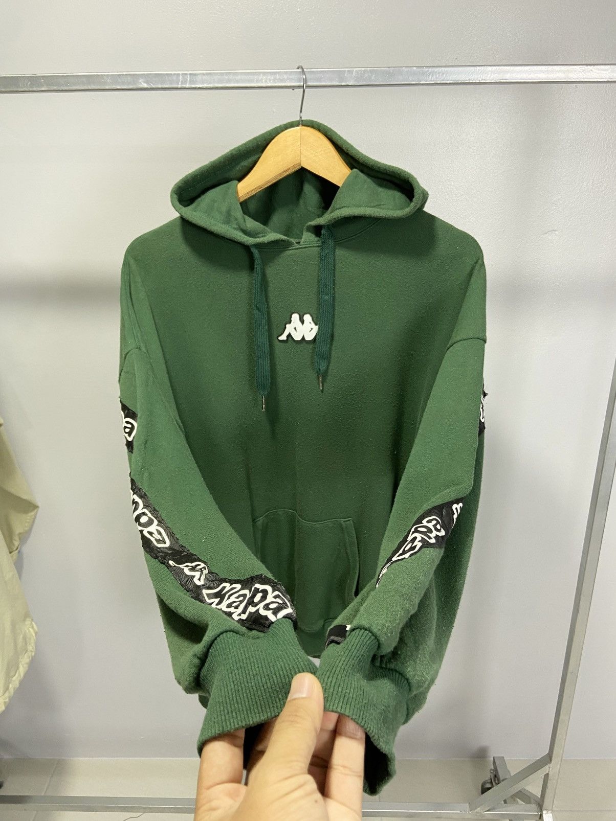 Kappa × Vintage Vintage Kappa Center Side tape hoodie Size US L / EU 52-54 / 3 - 3 Thumbnail
