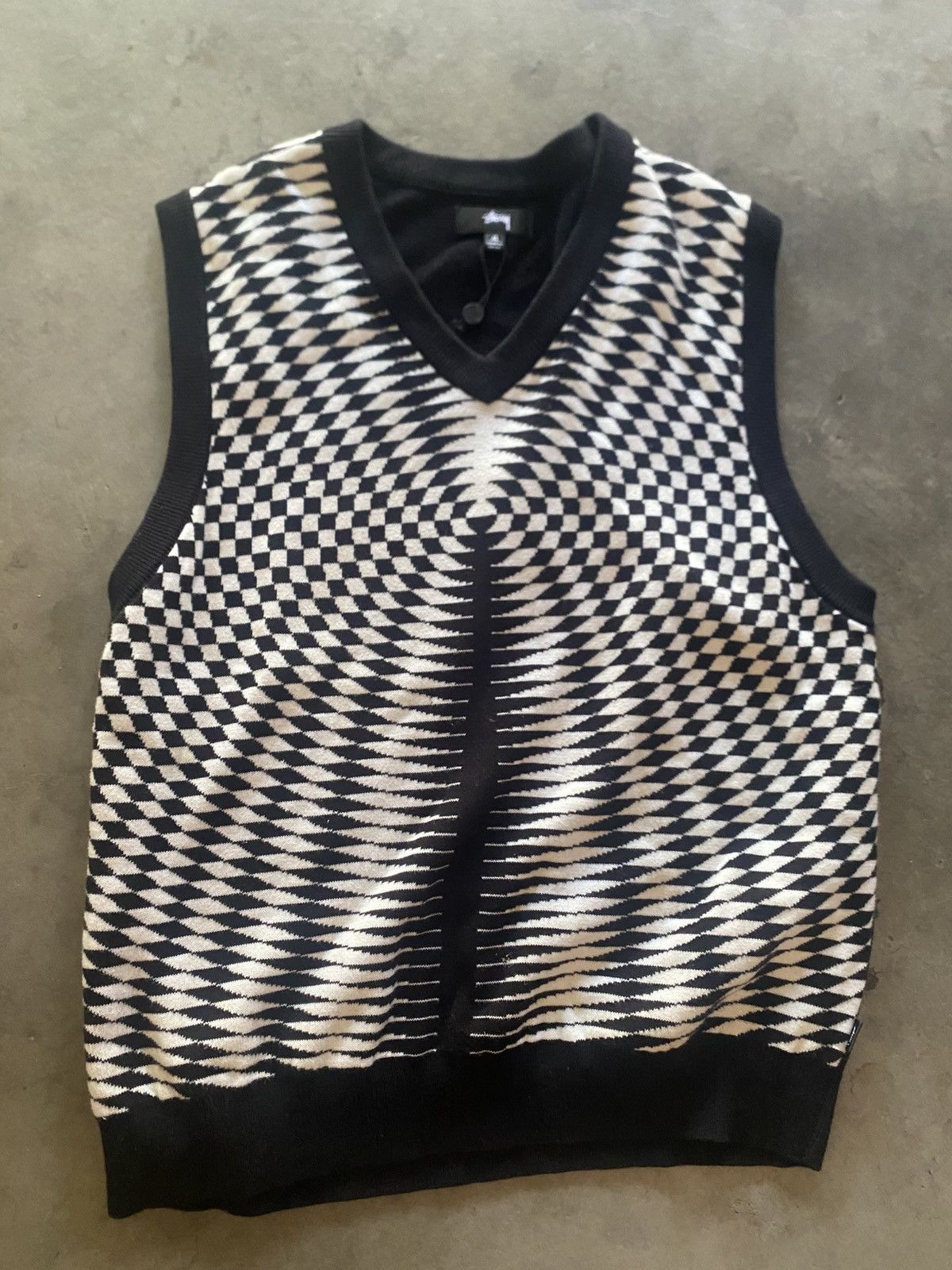 Stussy Stussy Psychedelic Check Vest Size US M / EU 48-50 / 2 - 2 Thumbnail