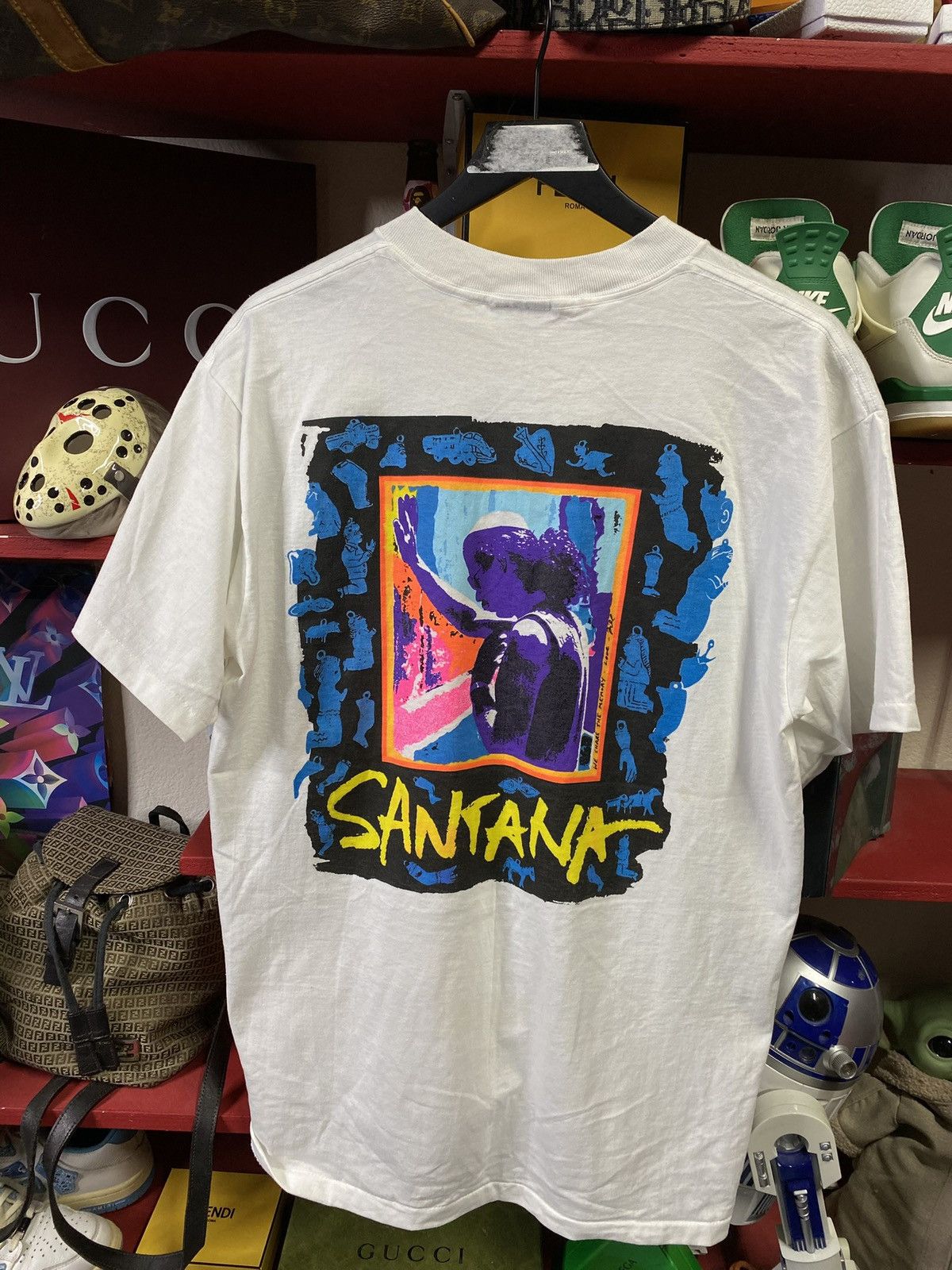 Vintage Vintage 90’s Santana Band T-Shirt Rare Size Large Size US L / EU 52-54 / 3 - 1 Thumbnail