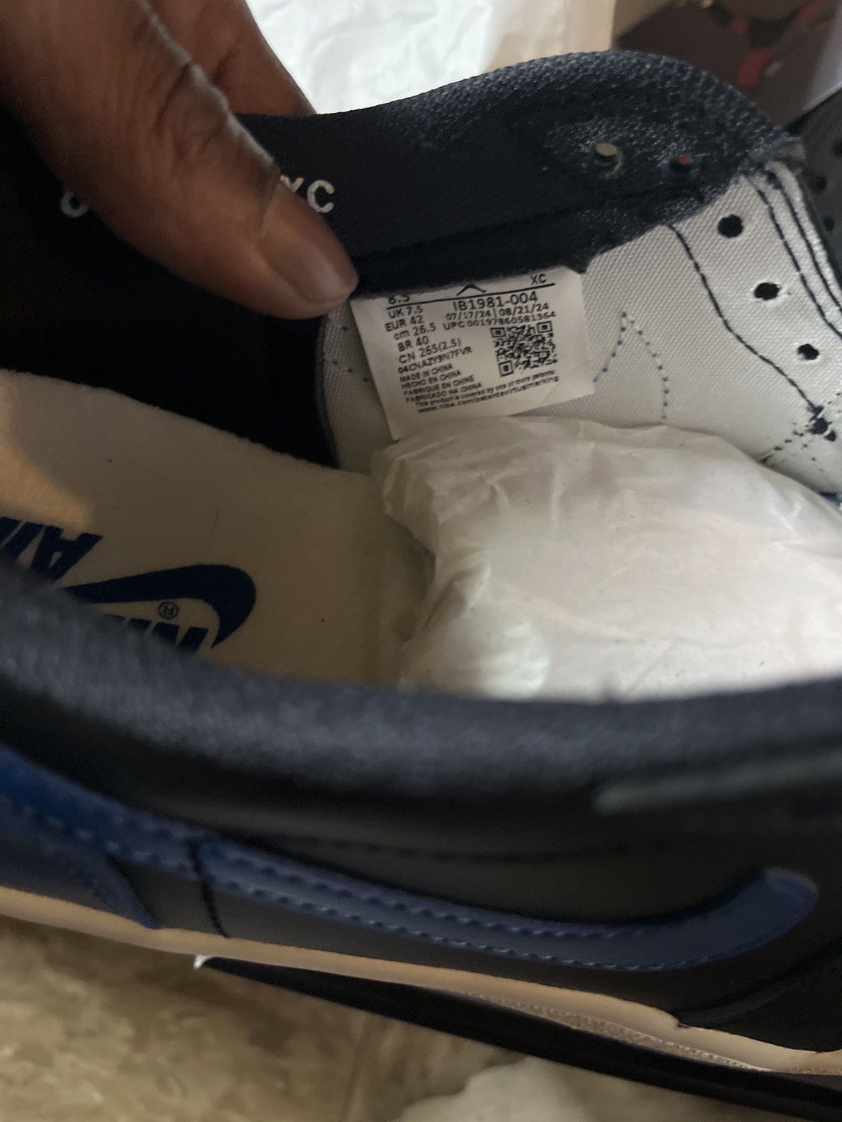 Nike Jordan low 85 royal Size US 8.5 / EU 41-42 - 8 Thumbnail