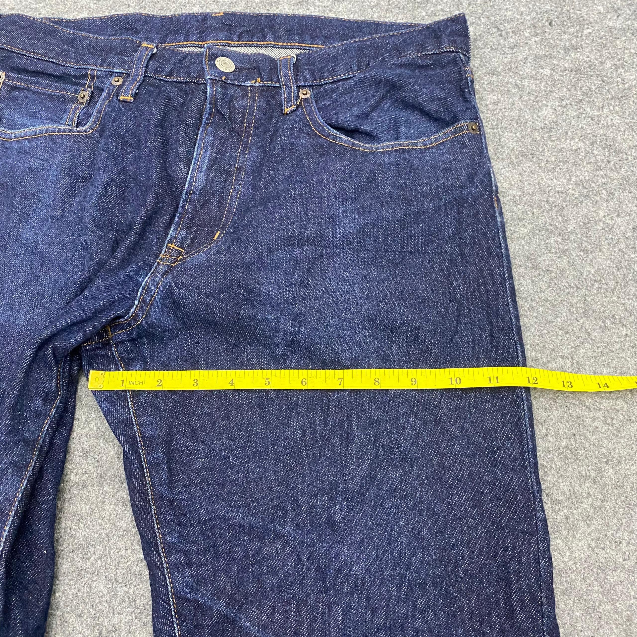 GU 💥Best Offer💥Vintage Gu Japanese Brand Distressed Denim Size US 34 / EU 50 - 6 Thumbnail
