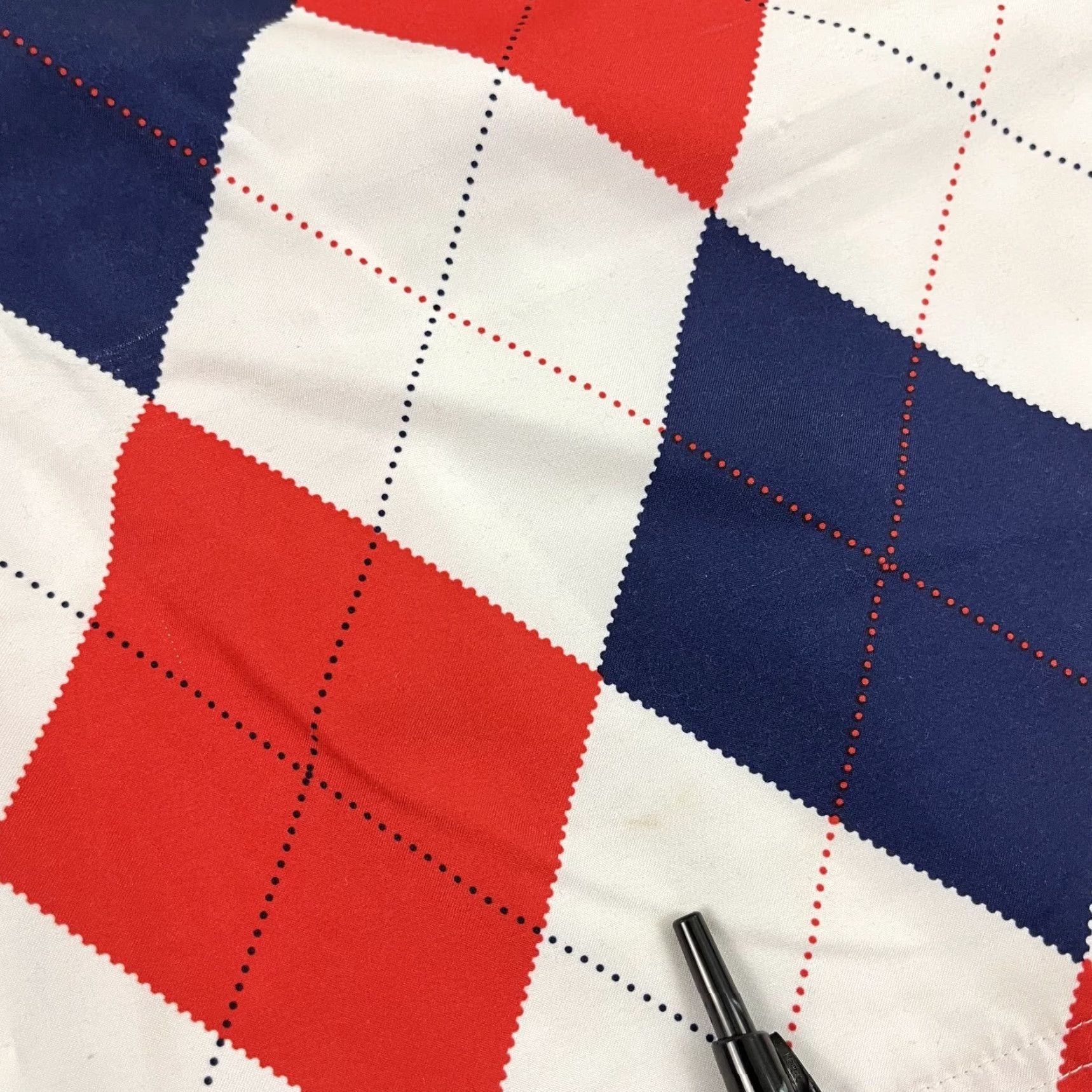 Vintage LOUDMOUTH Shorts Men XL 6" Red White Blue Argyle USA July 4th Hybrid Swim Golf Regular Pants/Shorts? Size US 36 / EU 52 - 7 Thumbnail