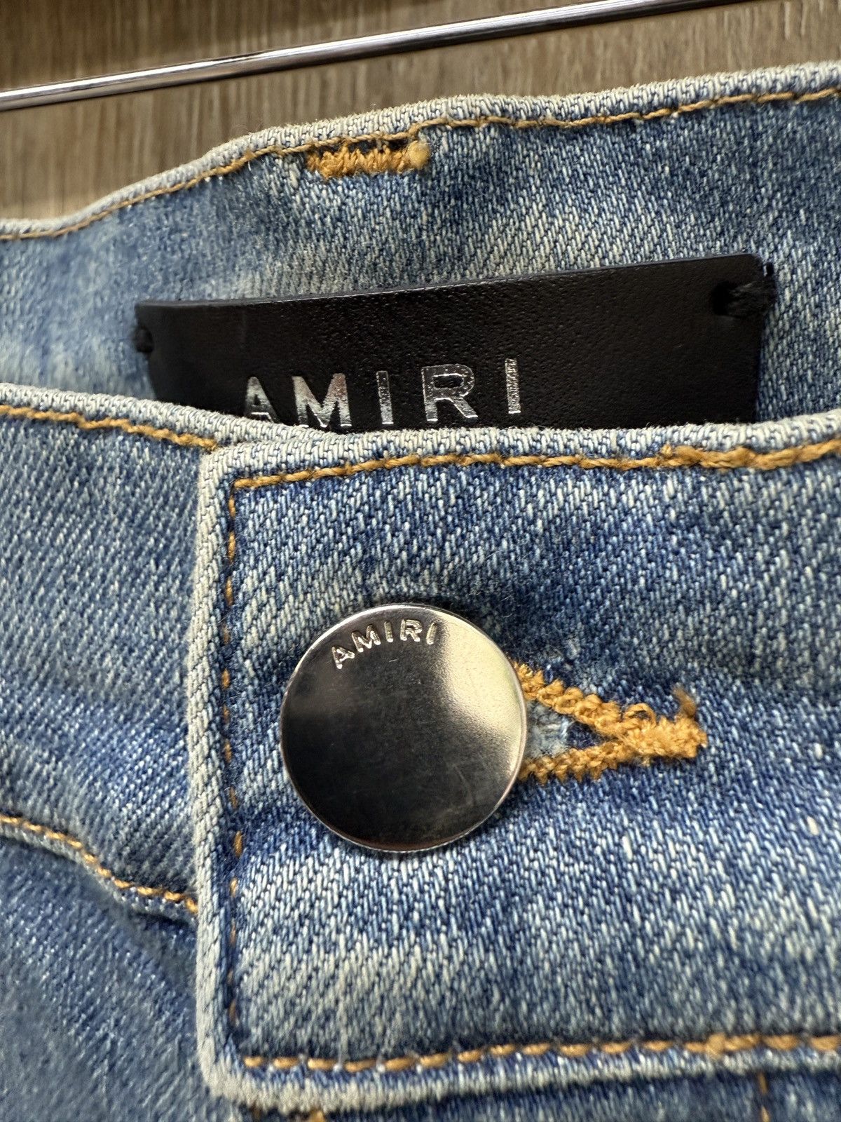 Amiri Amiri MX1 Blue Bandana Jeans Size US 34 / EU 50 - 6 Thumbnail