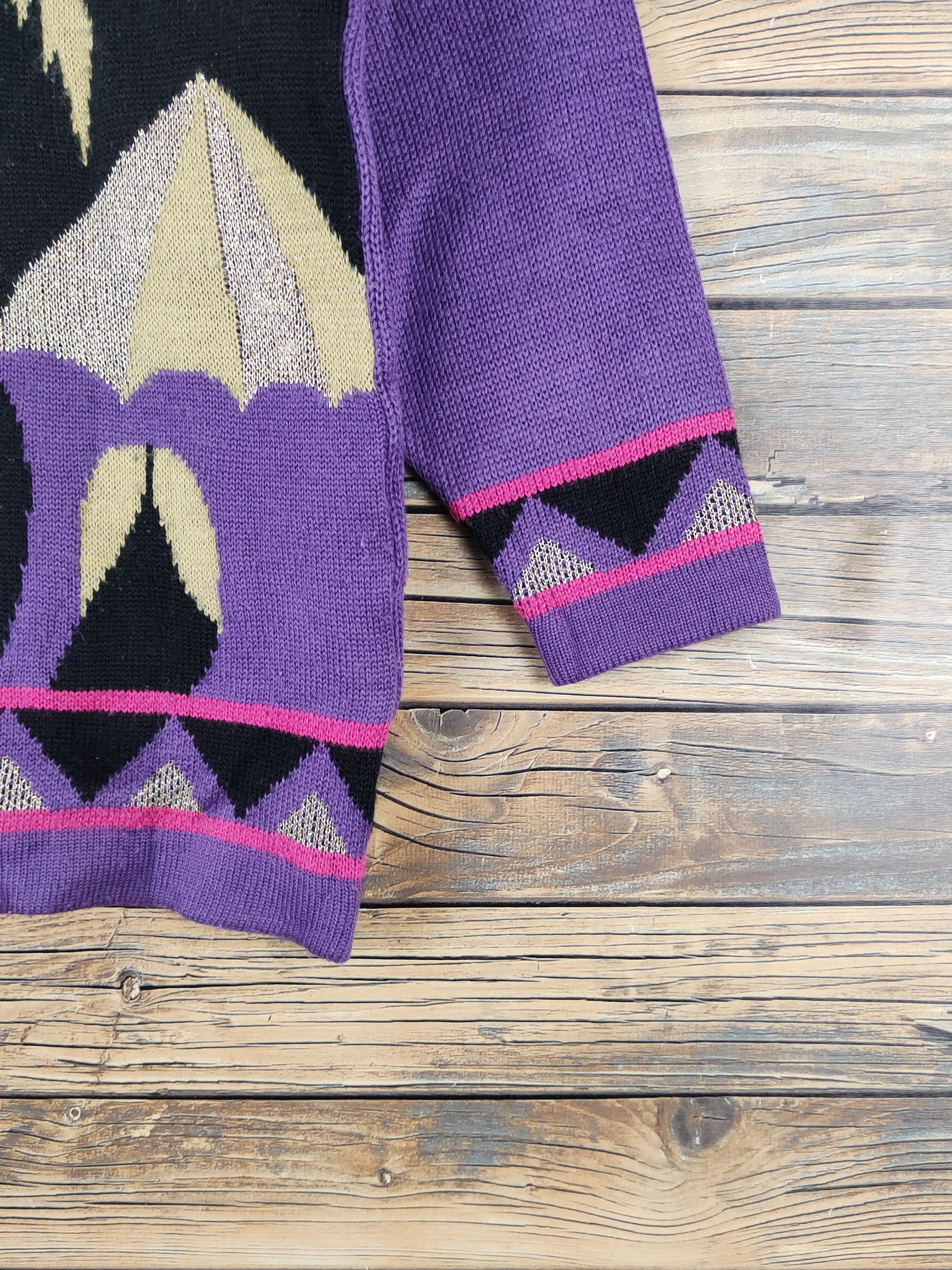 Japanese Brand × Vintage Ladies Wear Purple Knitwear vintage #W1536 Size L / US 10 / IT 46 - 6 Thumbnail