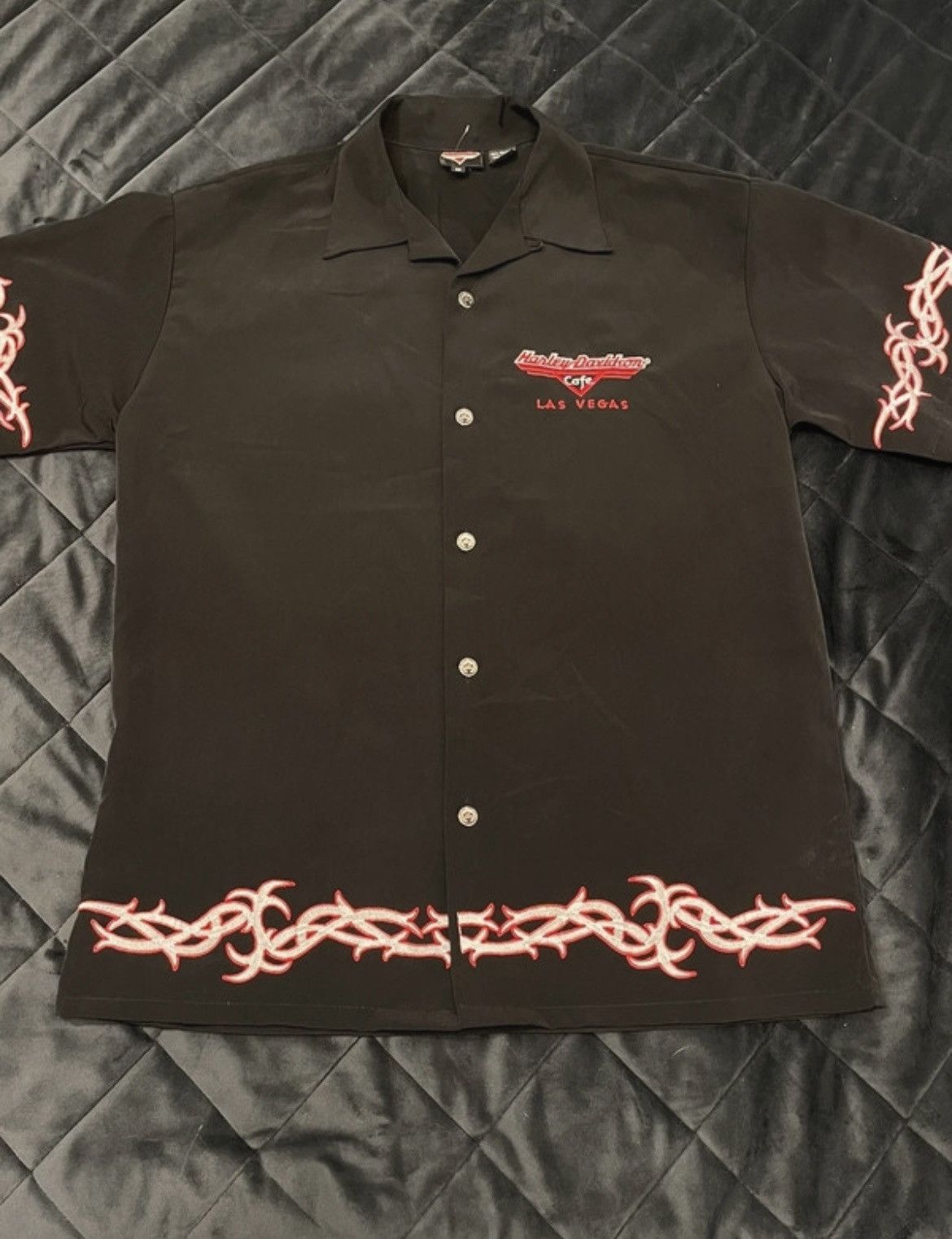 Harley Davidson Harley Davidson Cafe Las Vegas Men's Bowling Shirt Size US M / EU 48-50 / 2 - 5 Thumbnail