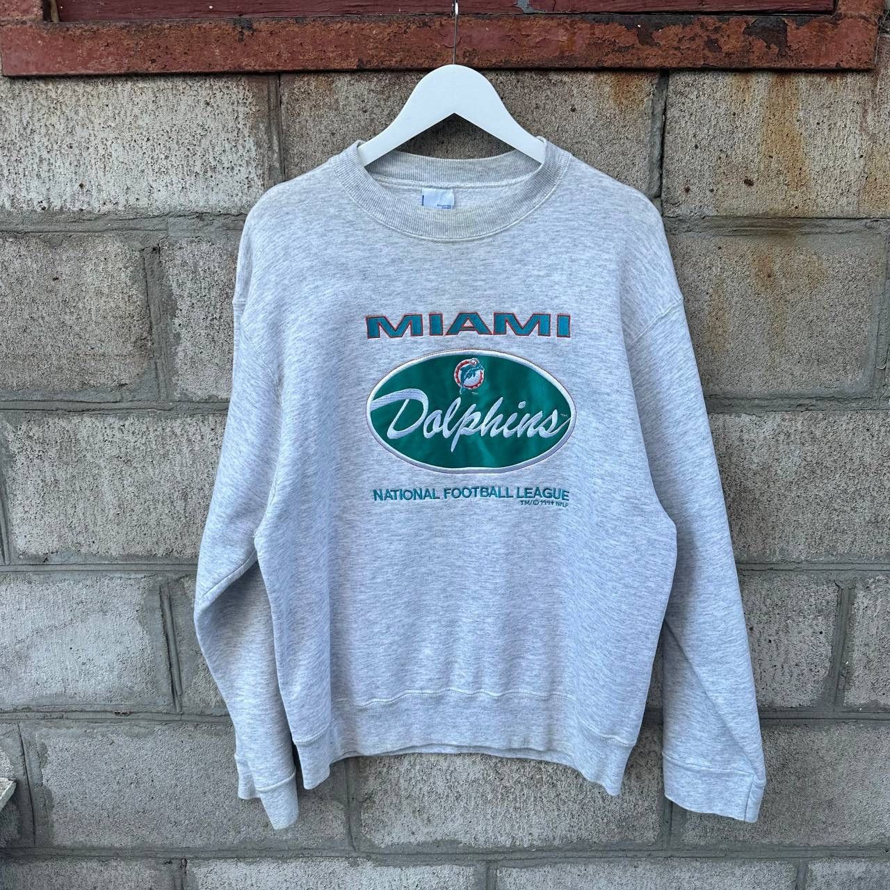 NFL Vintage Miami Dolphins Sweatshirt 1994 NFL Big Logo Size L Size US L / EU 52-54 / 3 - 1 Thumbnail