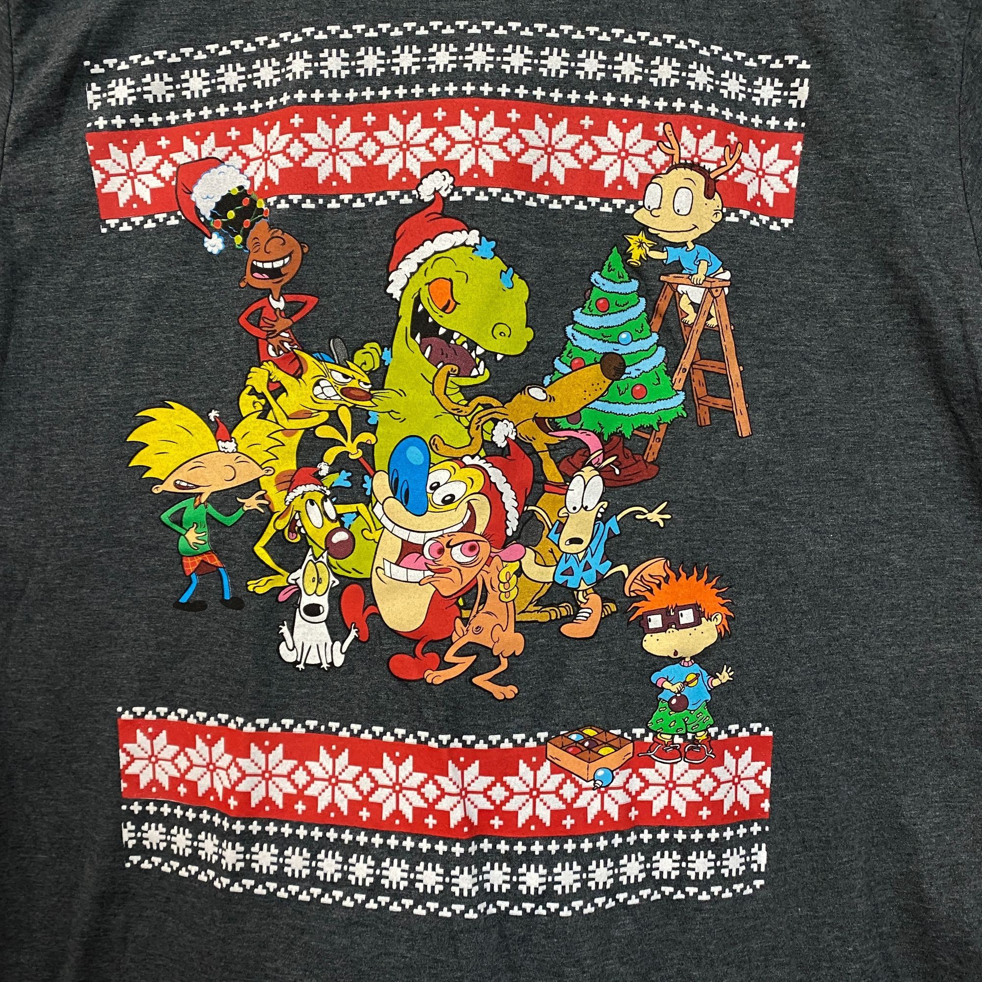 Nickelodeon Nickelodeon Christmas Best Of Grey Tshirt size Extra Large Size US XL / EU 56 / 4 - 2 Thumbnail
