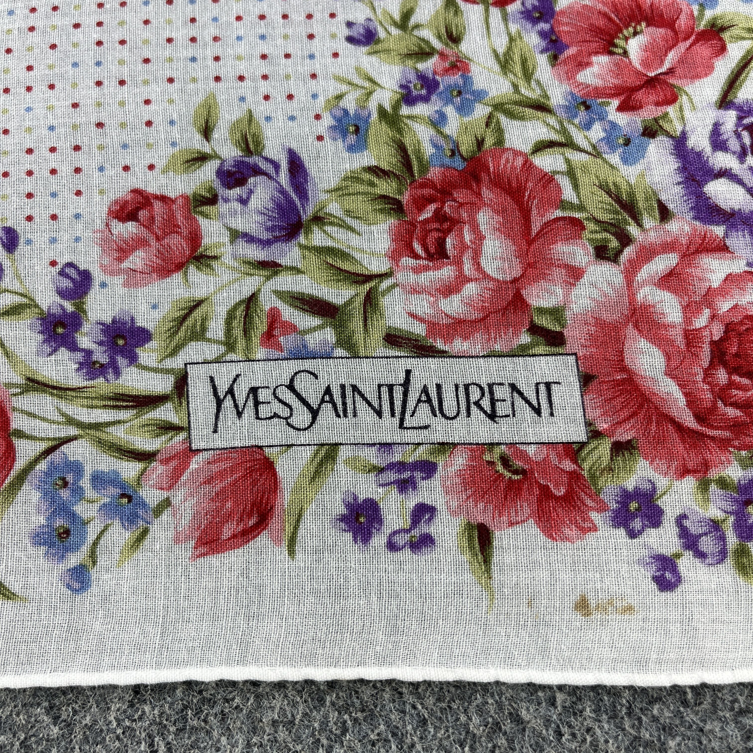 Vintage × Yves Saint Laurent Yves Saint Laurent Handkerchief / Bandana / Neckerchief B086 Size ONE SIZE - 3 Thumbnail
