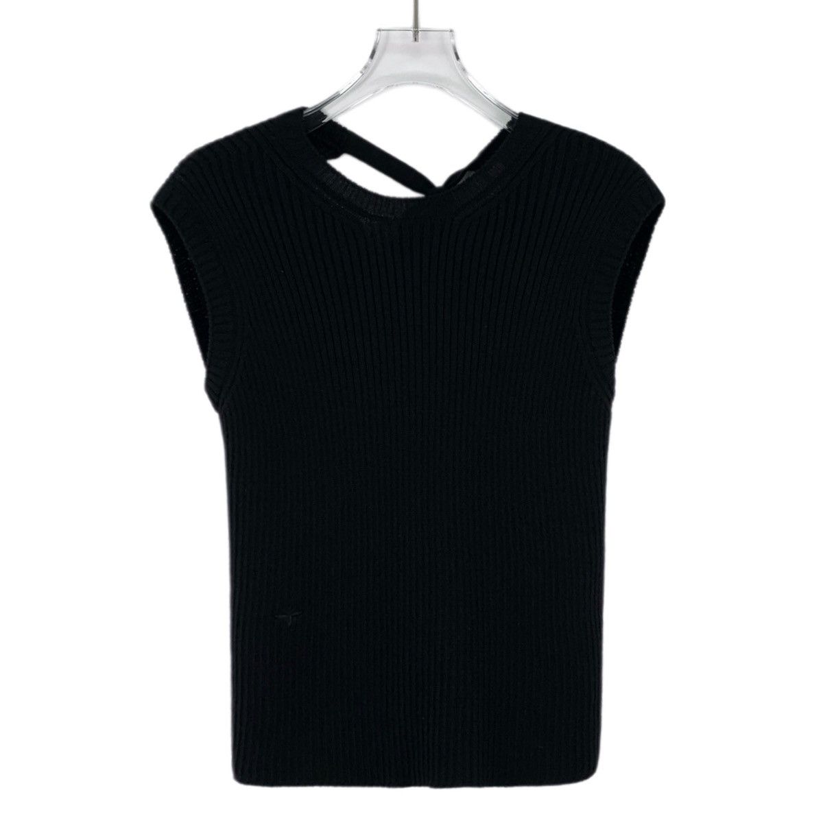 Dior Dior 23 Style Black Wool Sleeveless Knit Vest K26WX Size M / US 6-8 / IT 42-44 - 1 Thumbnail