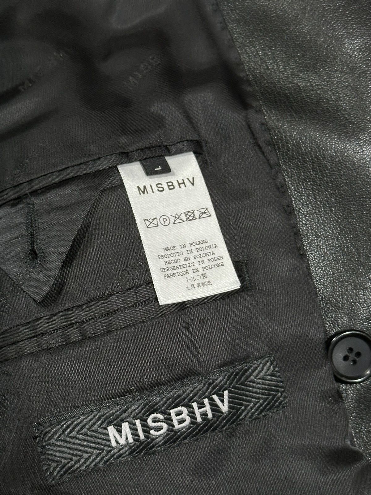 Misbhv MISBHV Faux Leather Jacket Size US L / EU 52-54 / 3 - 3 Thumbnail